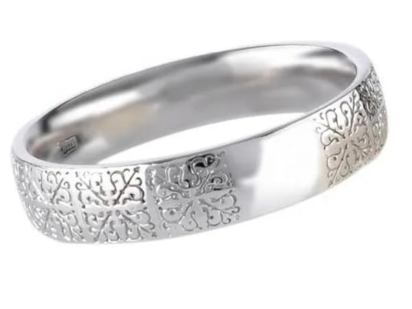 Обручка "Сангай" з білого золота 200-0020 (20)