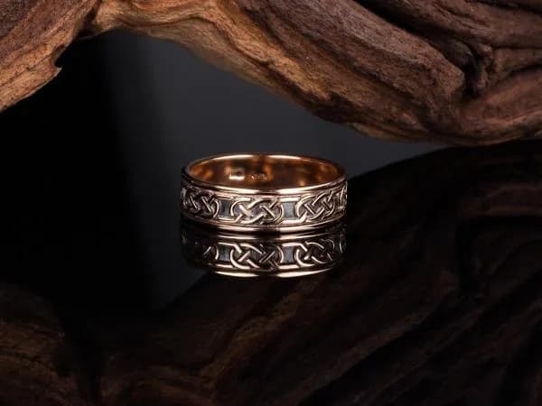 Перстень чоловічий "Магма" з червоного золота 100-0174 MAN (16)