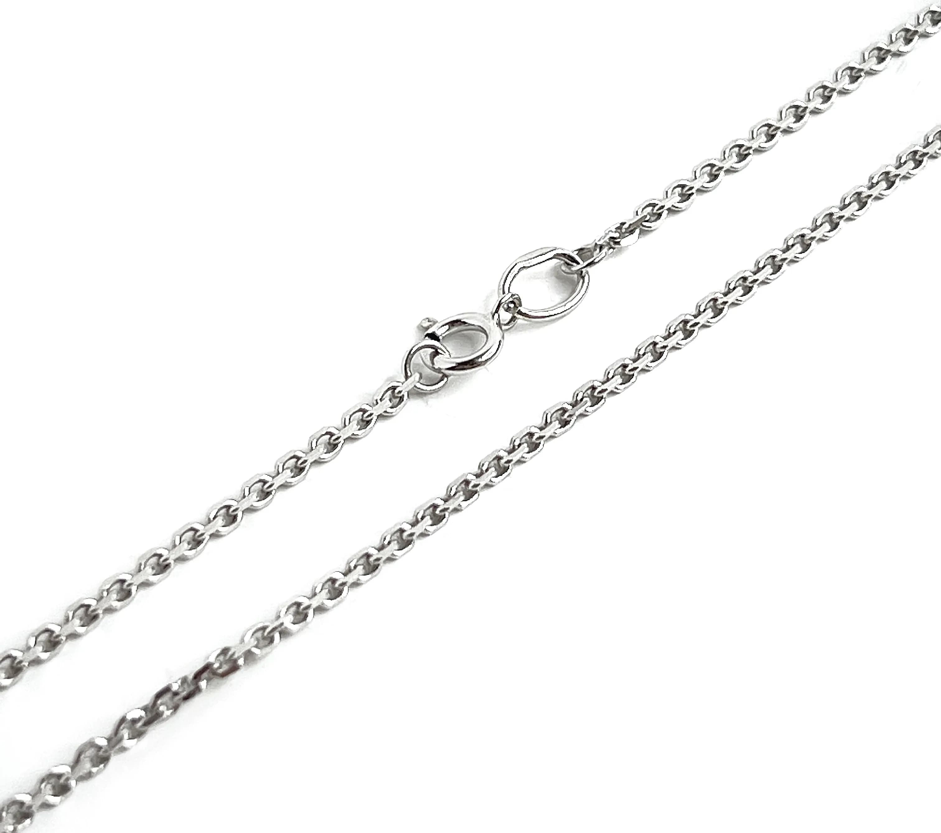 Ланцюжок плетіння якір з білого золота CABD-50X4(W) (60)