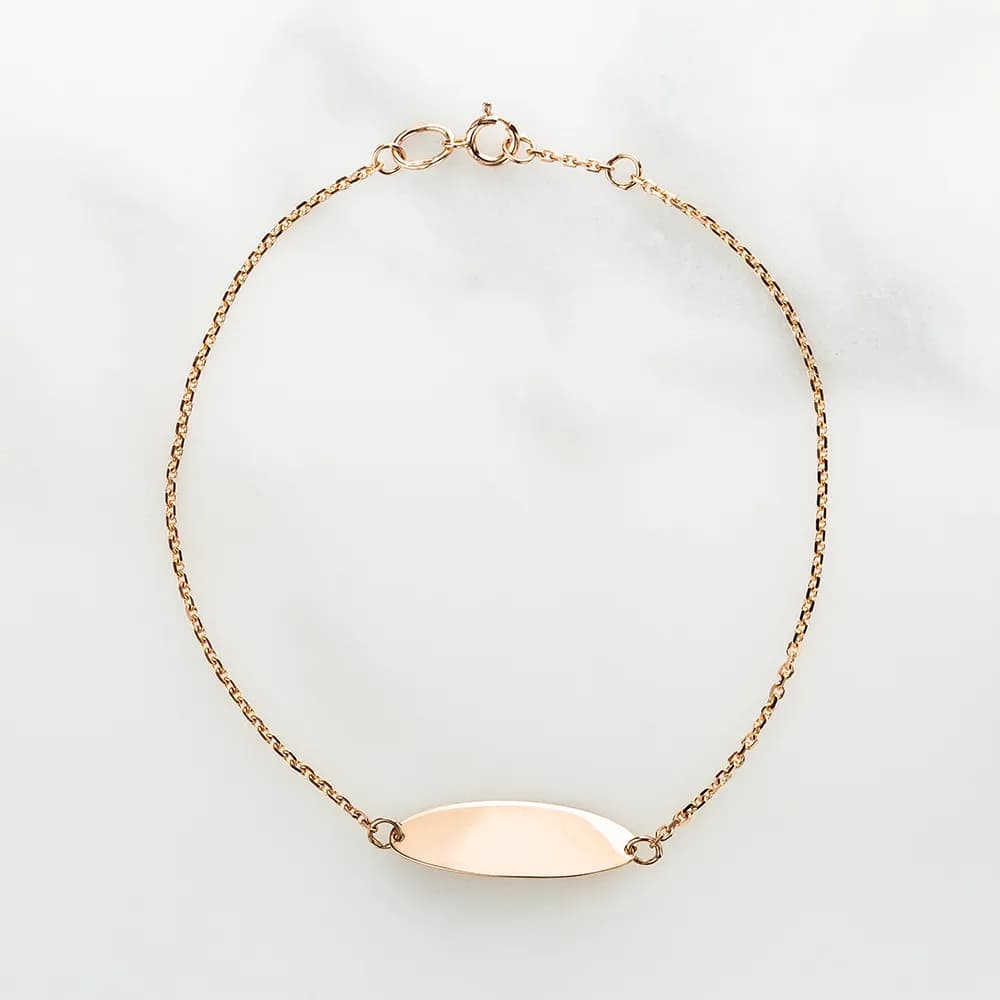 Браслет "Elips" з пластиною для гравірування (18,5-19,5)