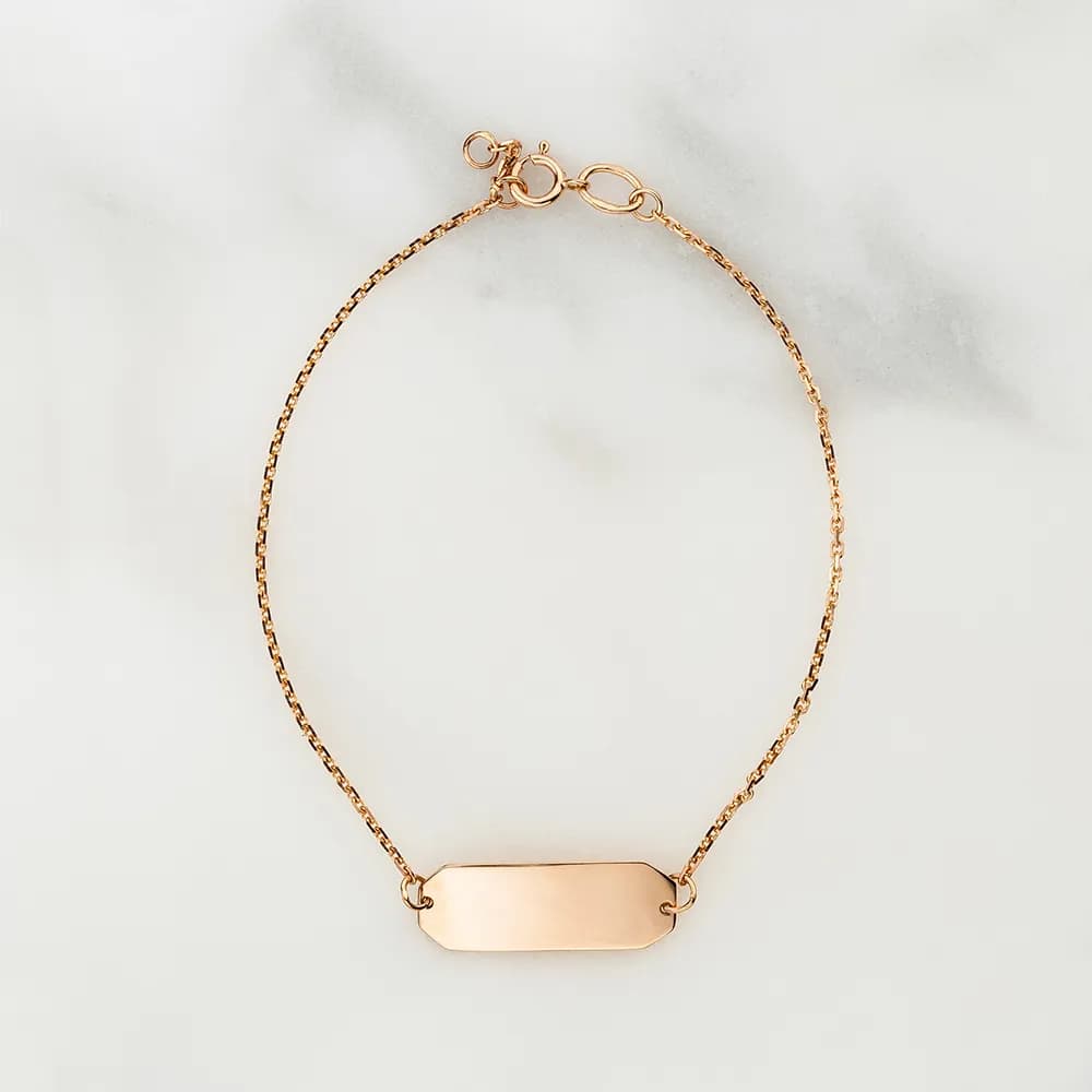 Браслет "Geometria" з пластиною для гравіювання (17,5)