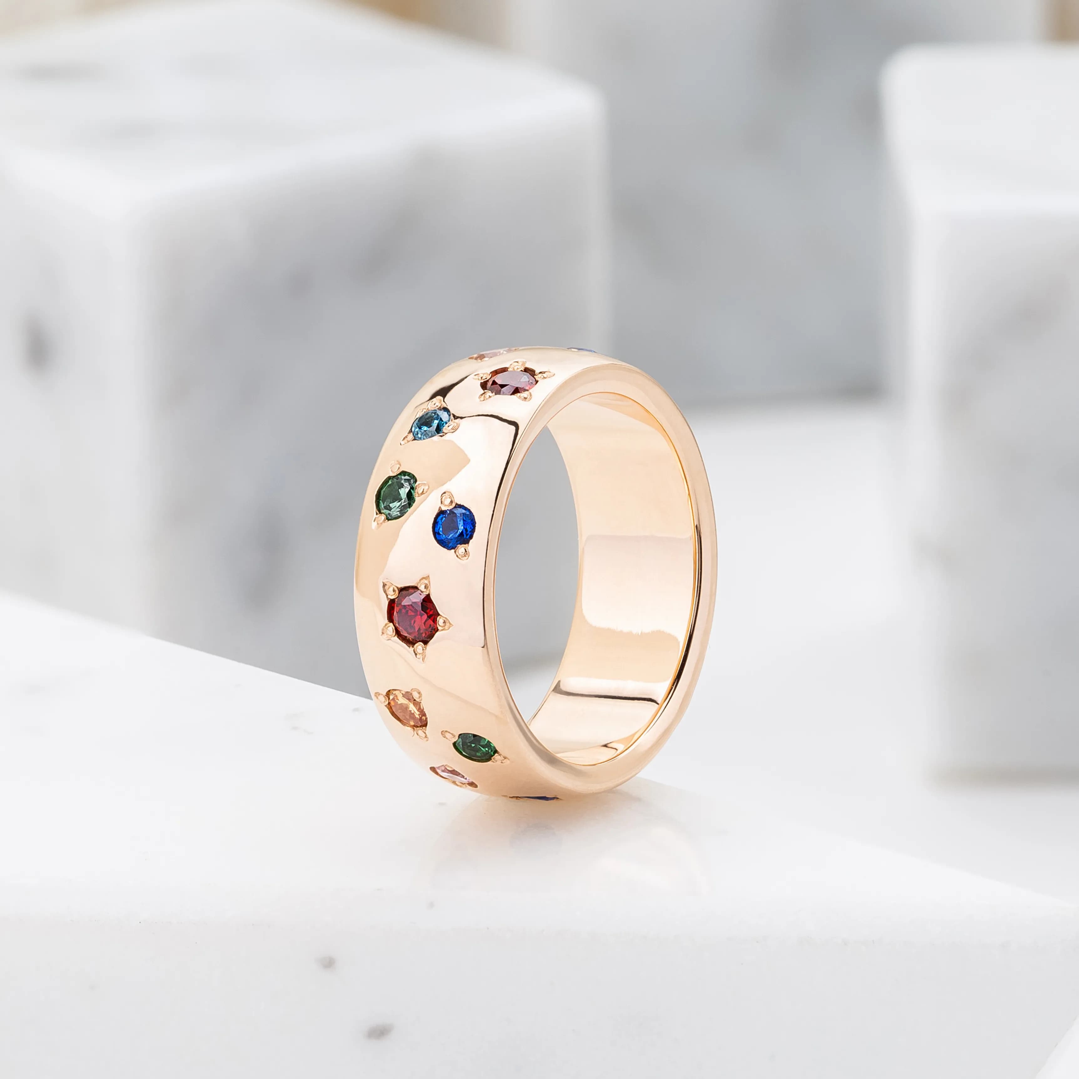 Перстень з куб. цирконами "Sangria" 160-0222 (16,5)