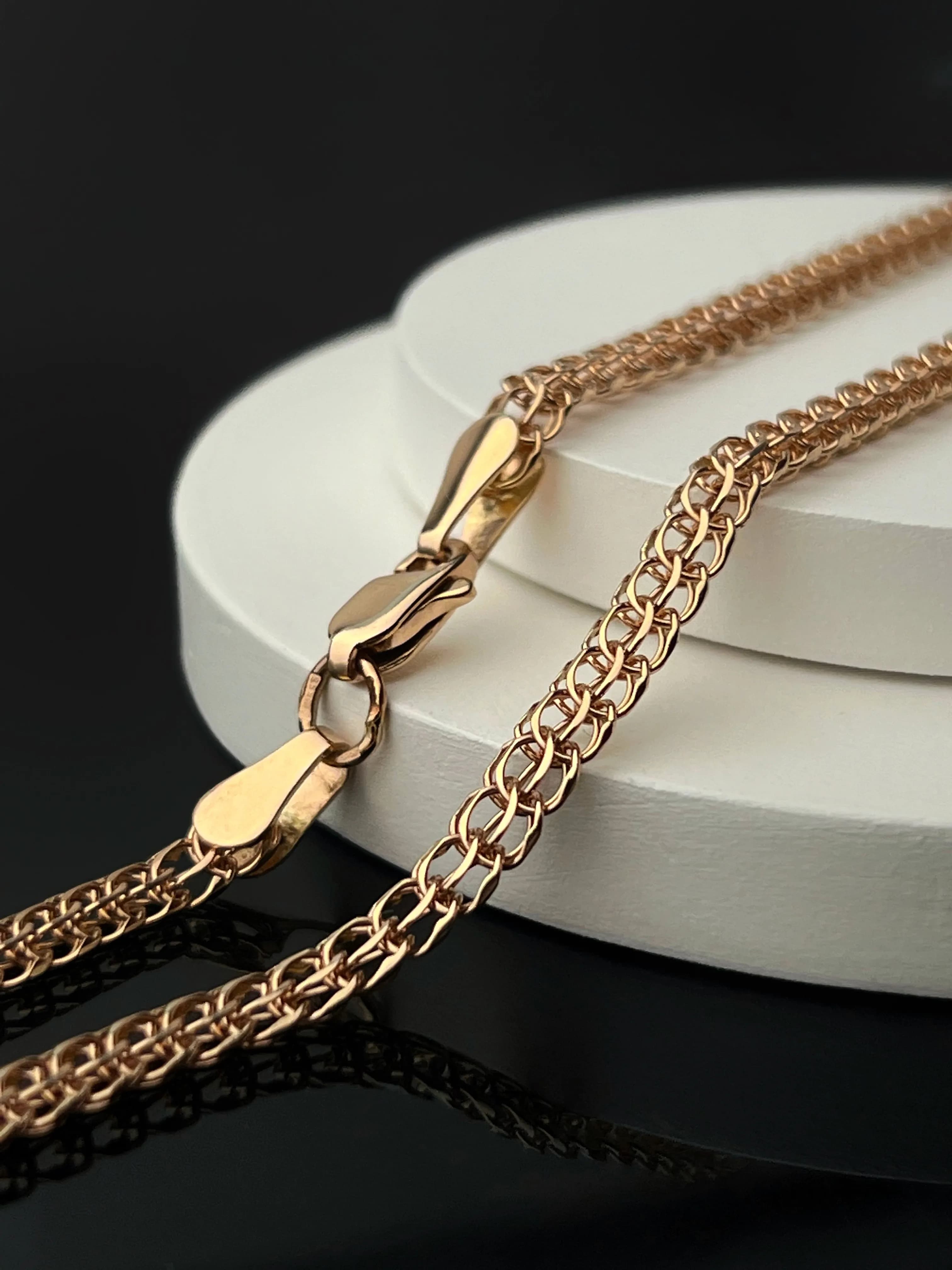 Ланцюжок плетіння кардинал з червоного золота