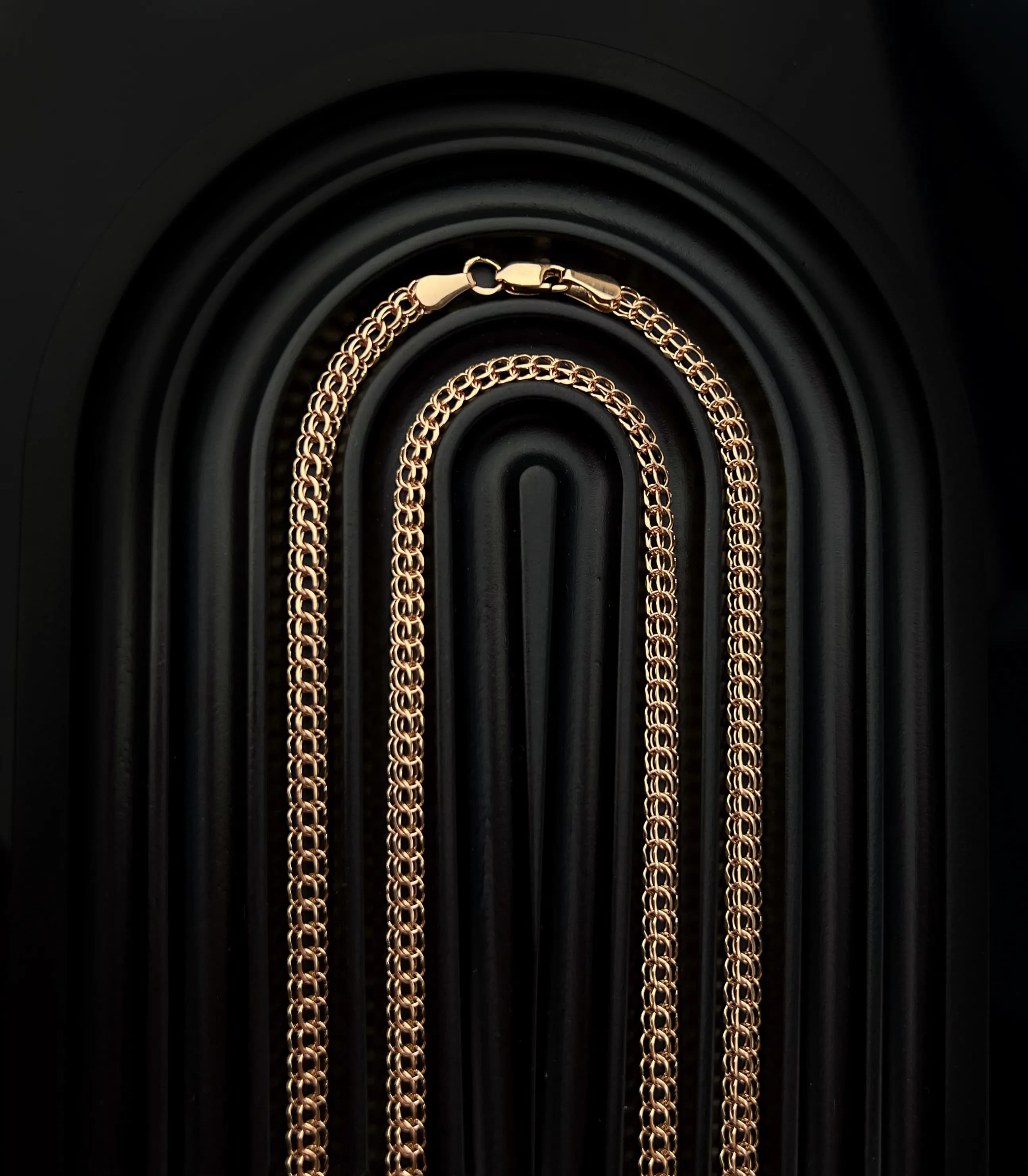 Ланцюжок плетіння кардинал з червоного золота