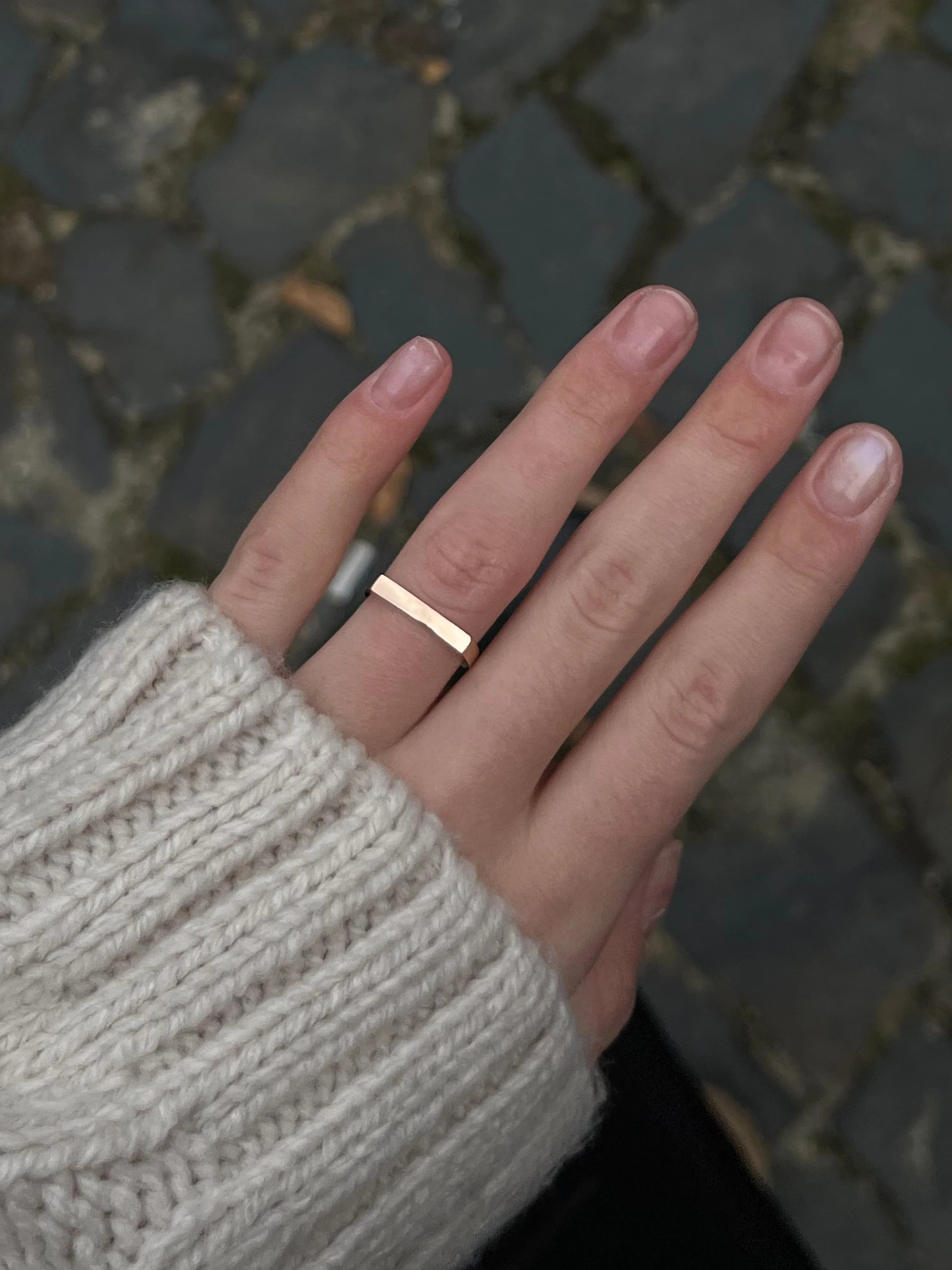 Перстень "Quattro" з червоного золота (18,5)