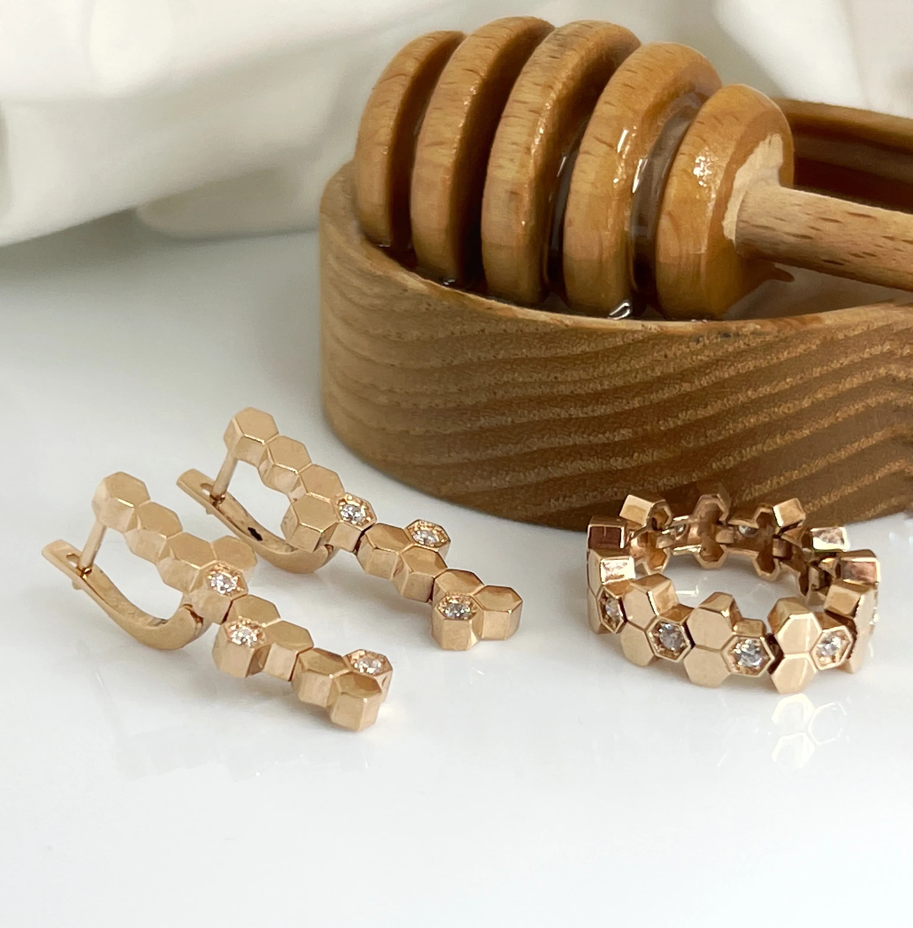 Перстень "Honey" з червоного золота (17)