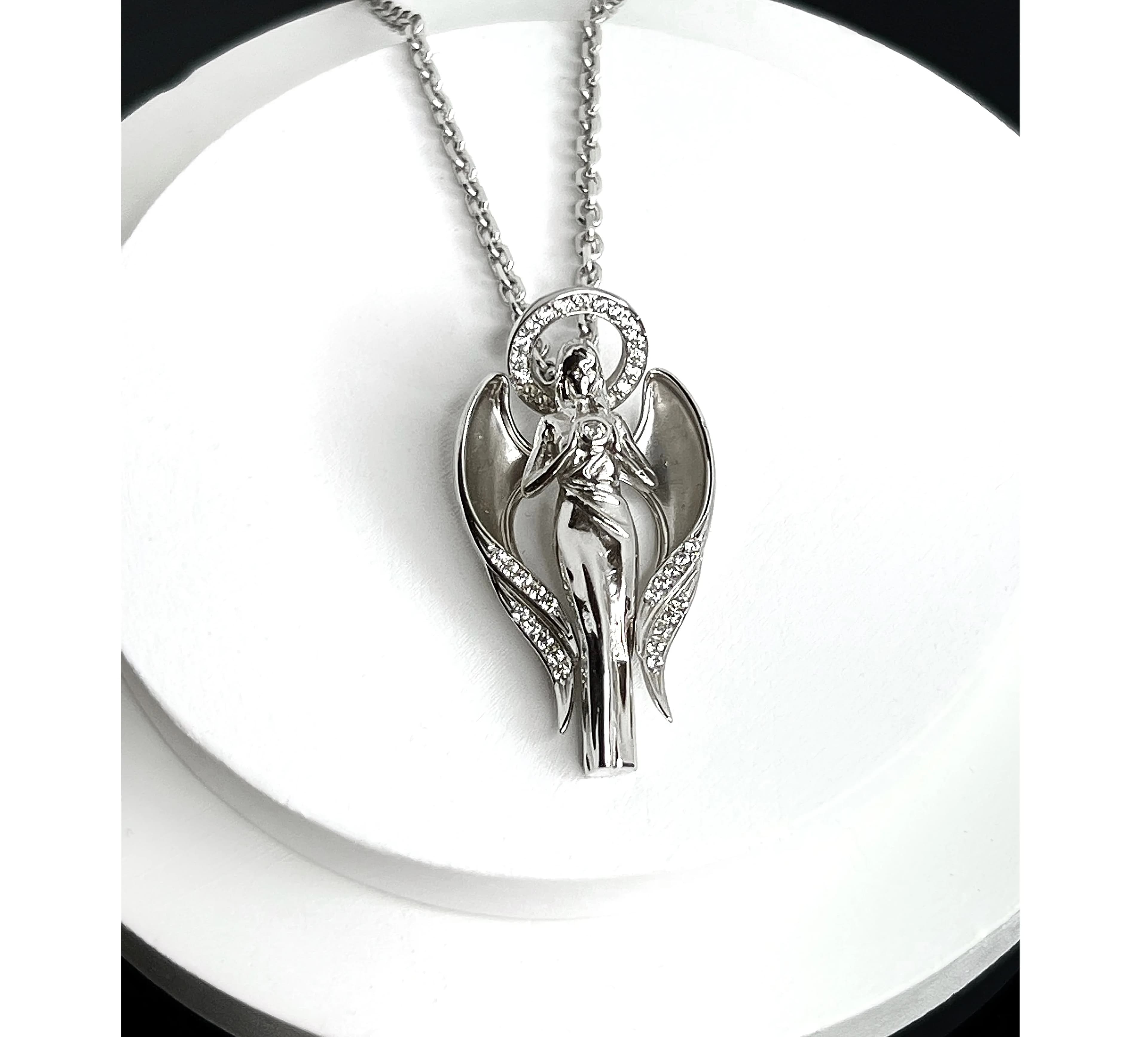 Підвіска "Янгол" з білого золота 265-0750,03