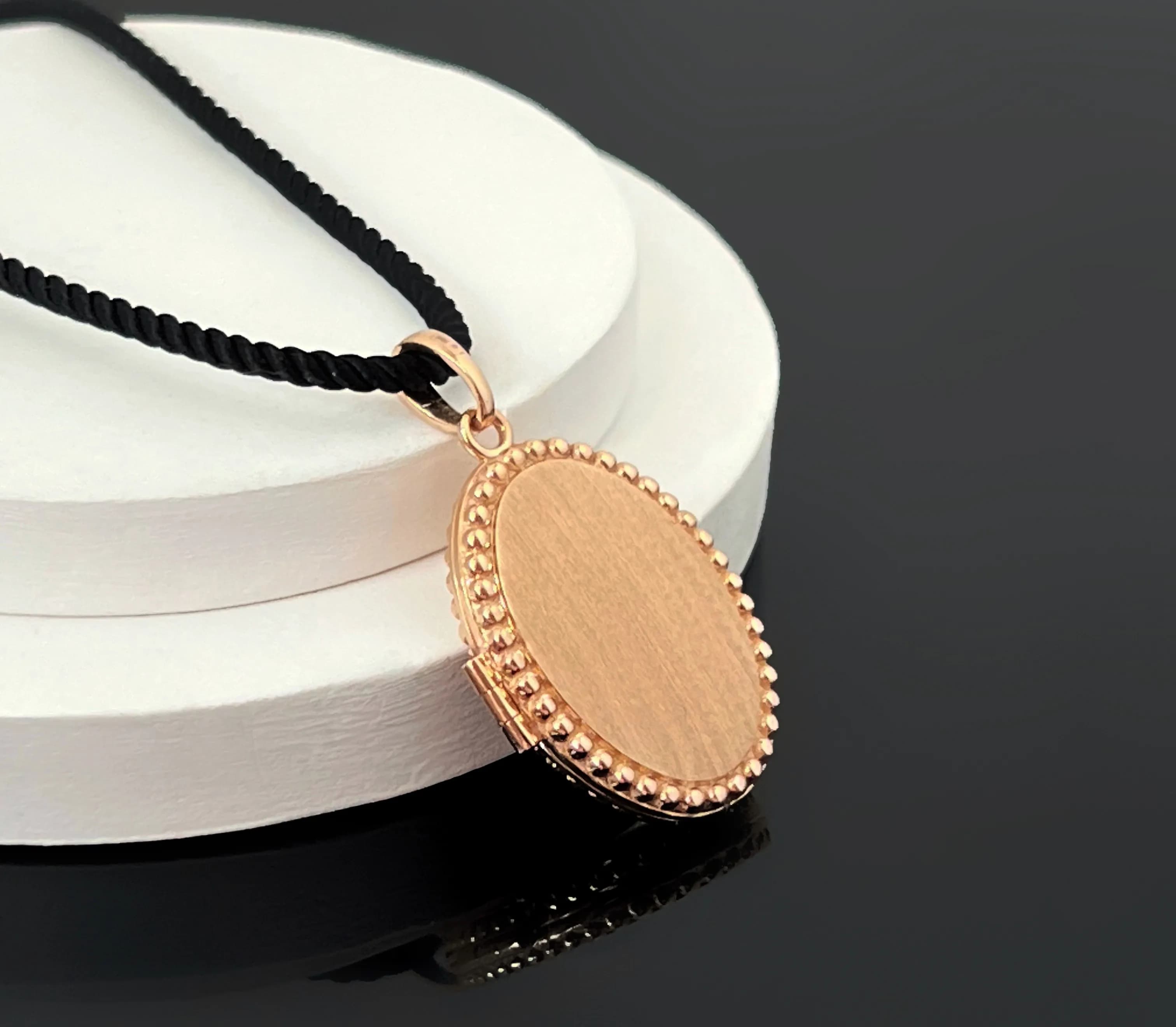 Медальйон для фото "Memories" з червоного золота