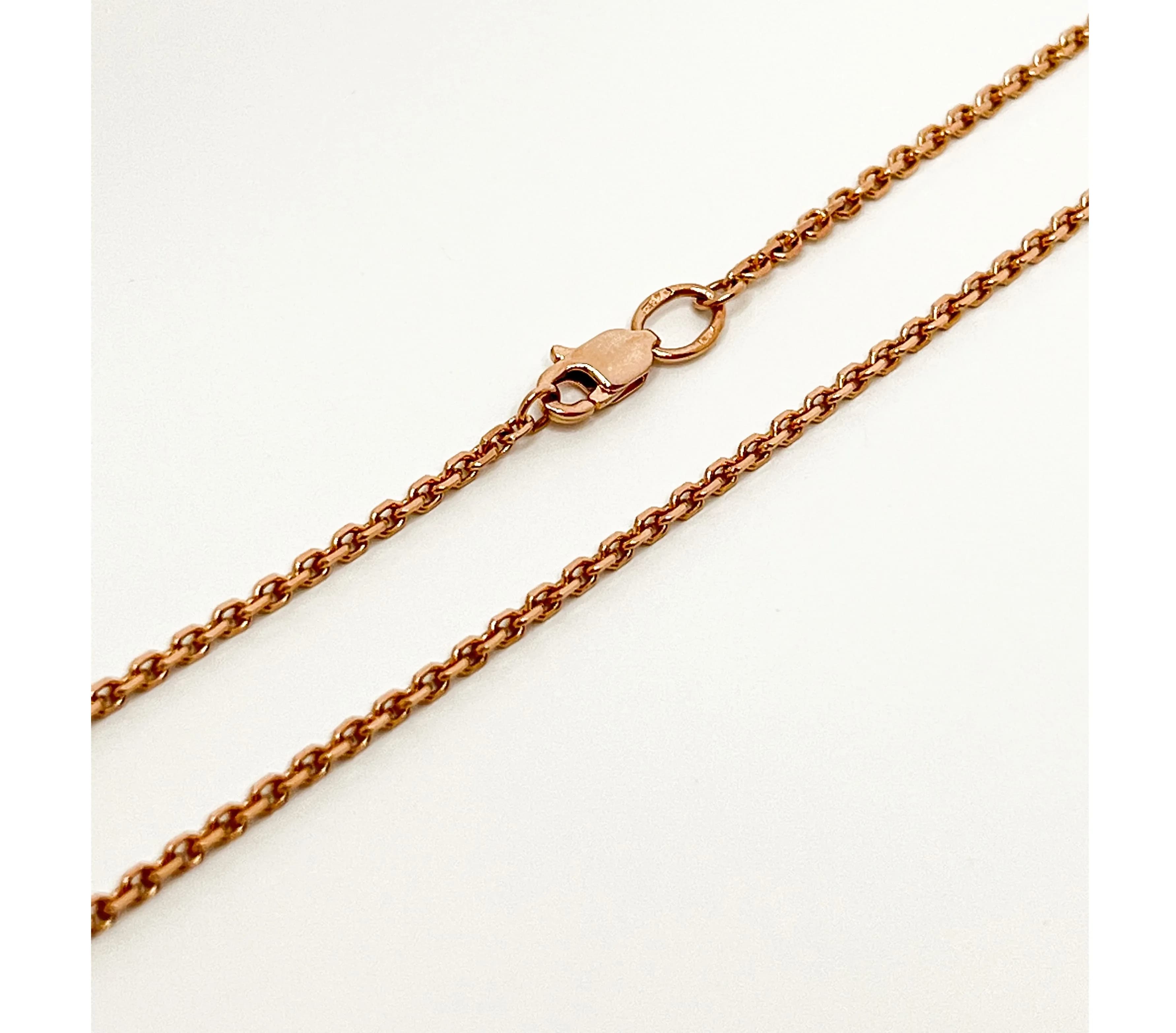 Ланцюжок якірного плетяння з червоного золота CABD-50X1 (40)