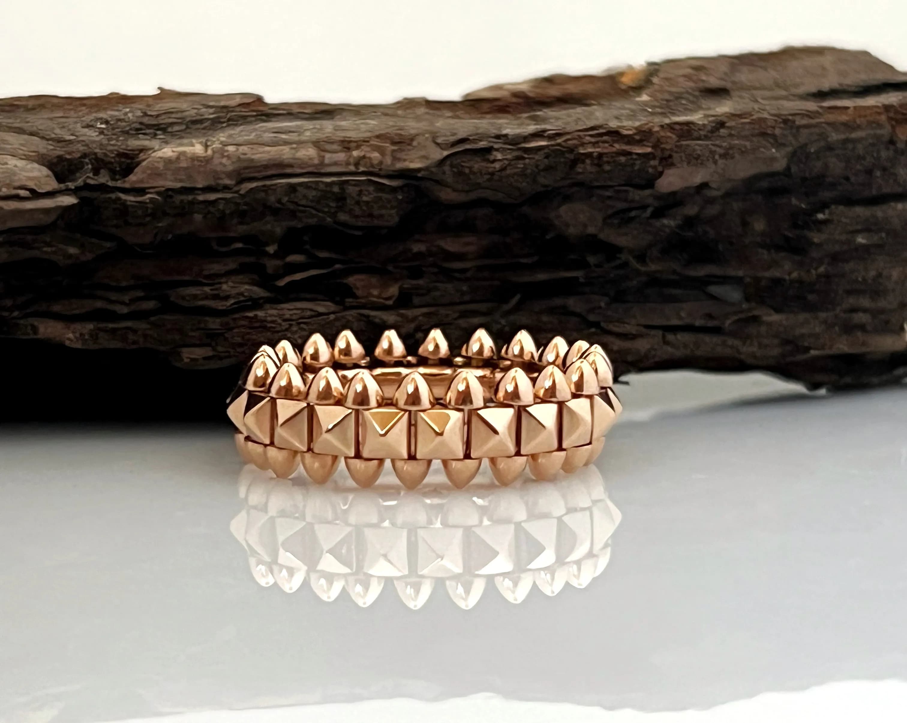 Перстень "Галактика" з червоного золота (19,5)