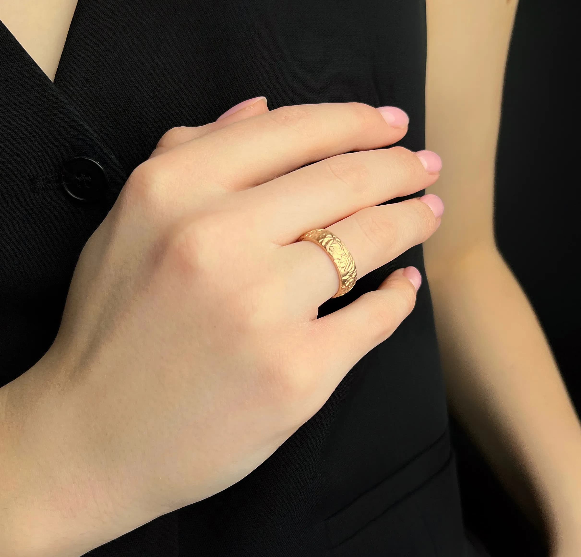 Пара обручок  "Велич гір" з червоного золота 100-0169-100_0169 (18)