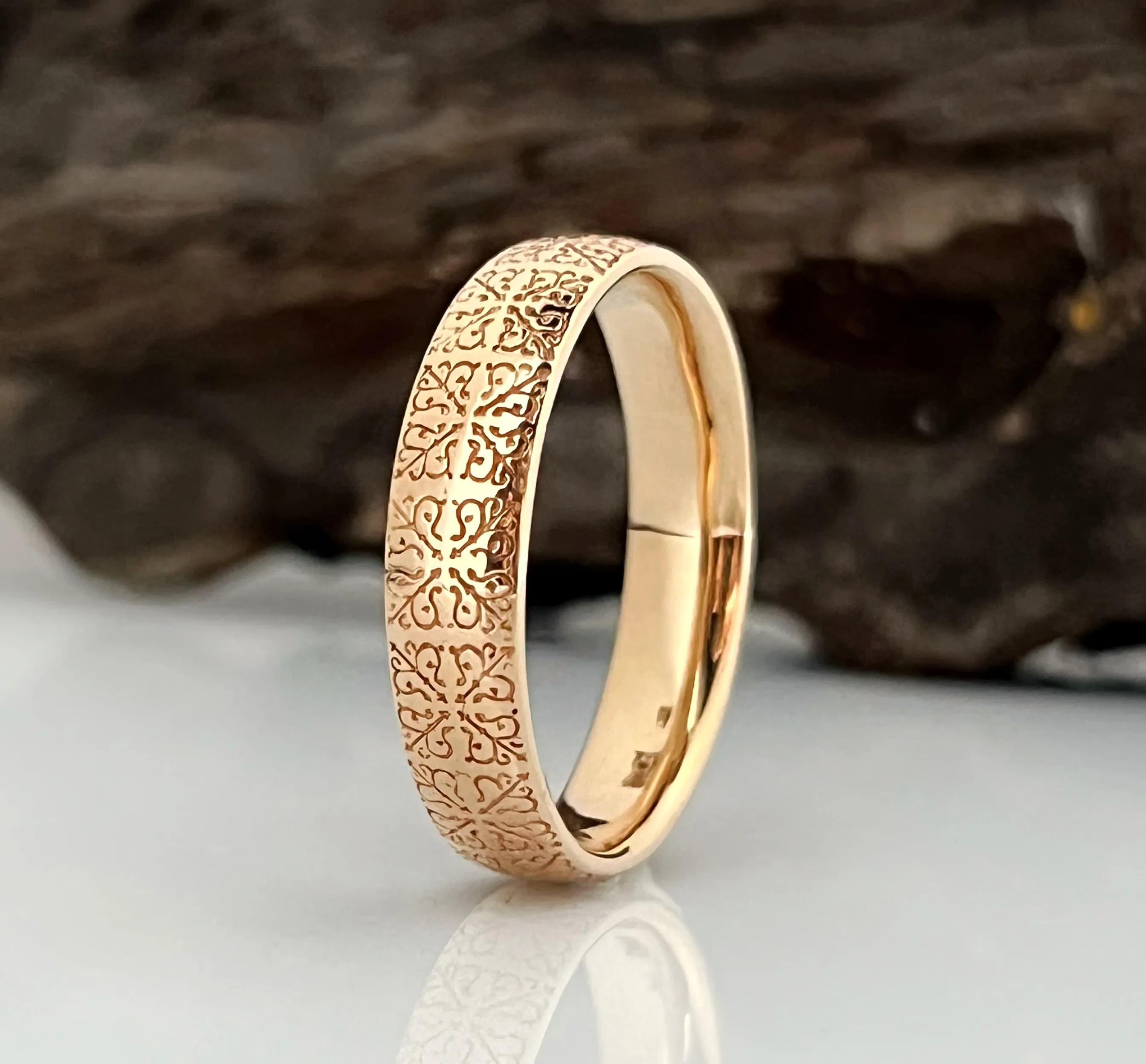 Обручка з червоного золота 100-0020 (22)