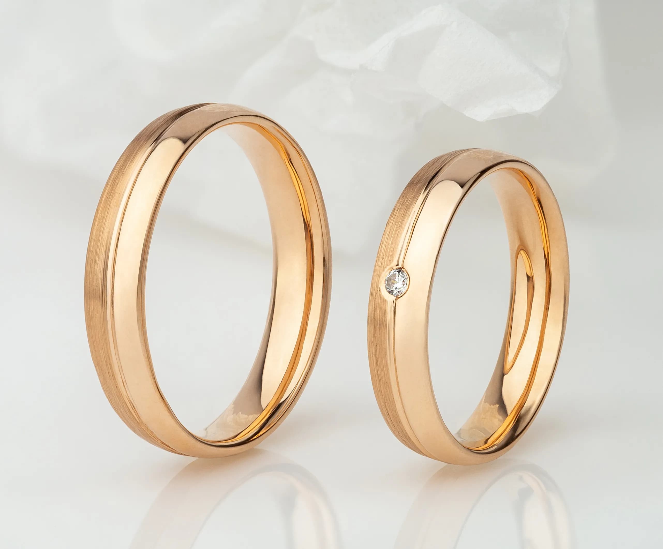 Обручка "Екватор" з червоного золота 160-0008 (17)