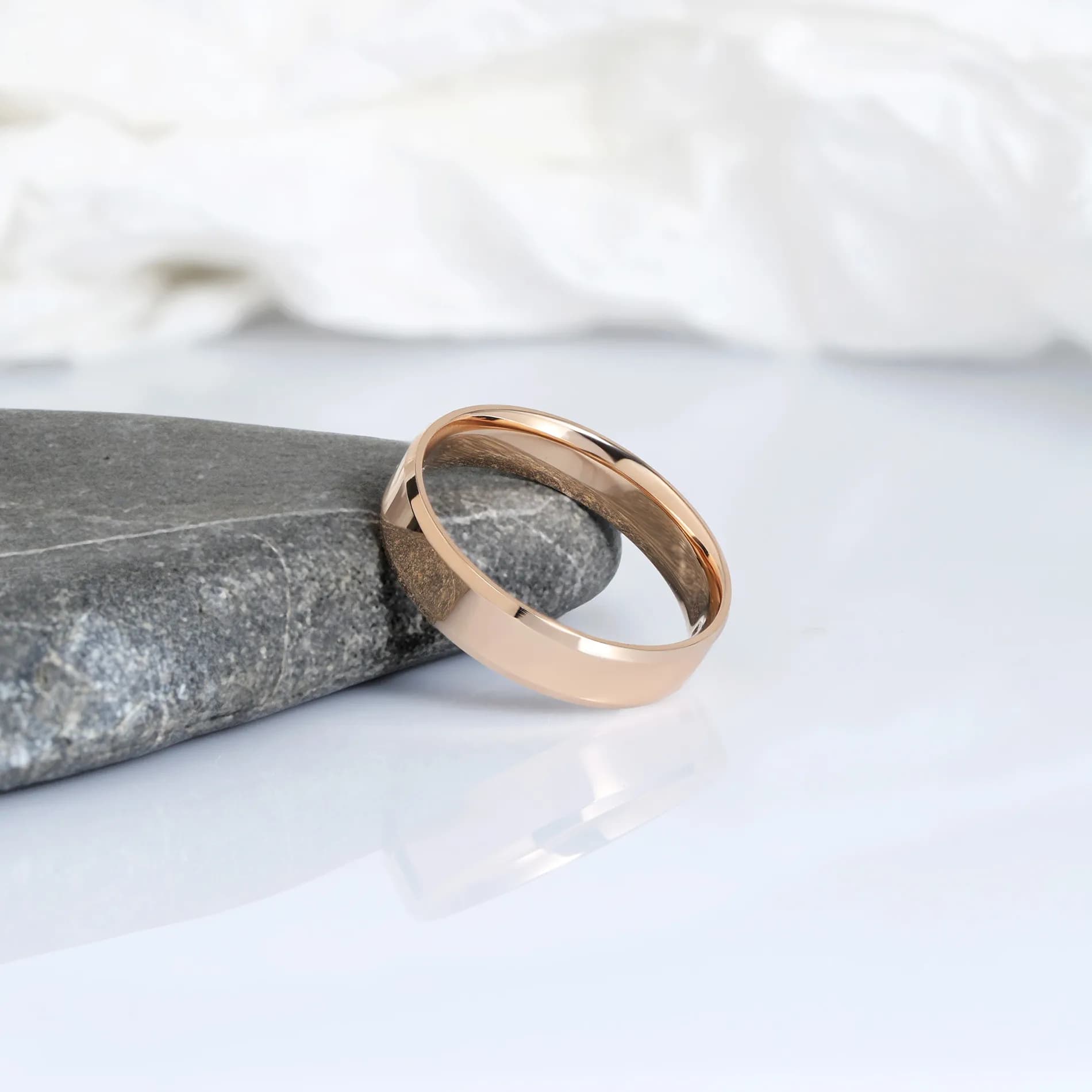 Обручка американка з фаскою з комфортом з червоного золота 5 мм 100-0750.10 (16)