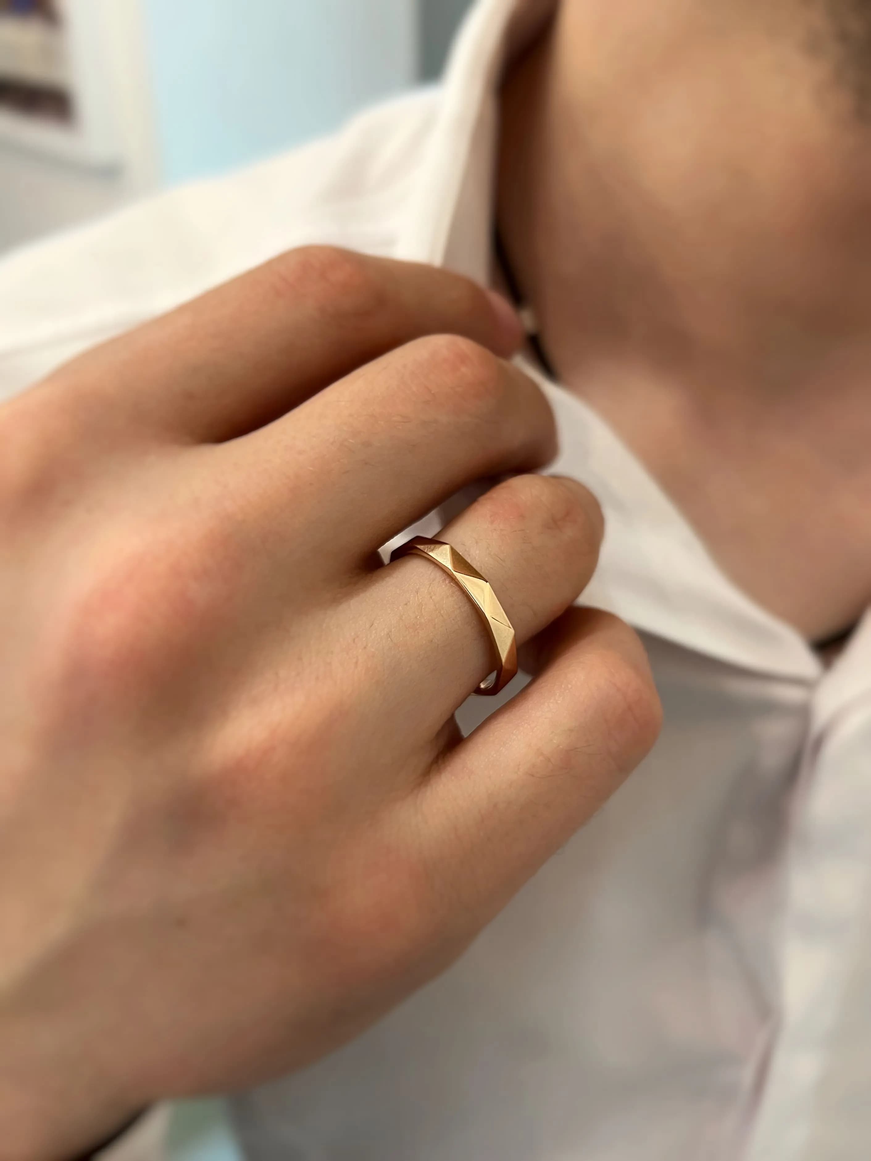 Пара обручок "Ретро" з червоного золота 100-0235_100-0235 (18)