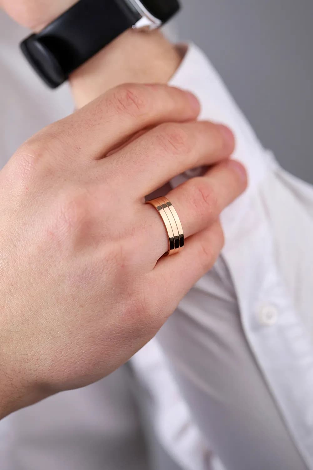 Пара обручок з червоного золота 100-0153_160-0153