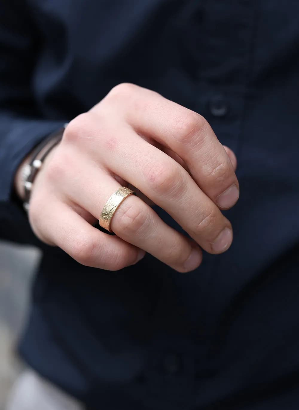 Обручка з жовтого золота Атакама R4