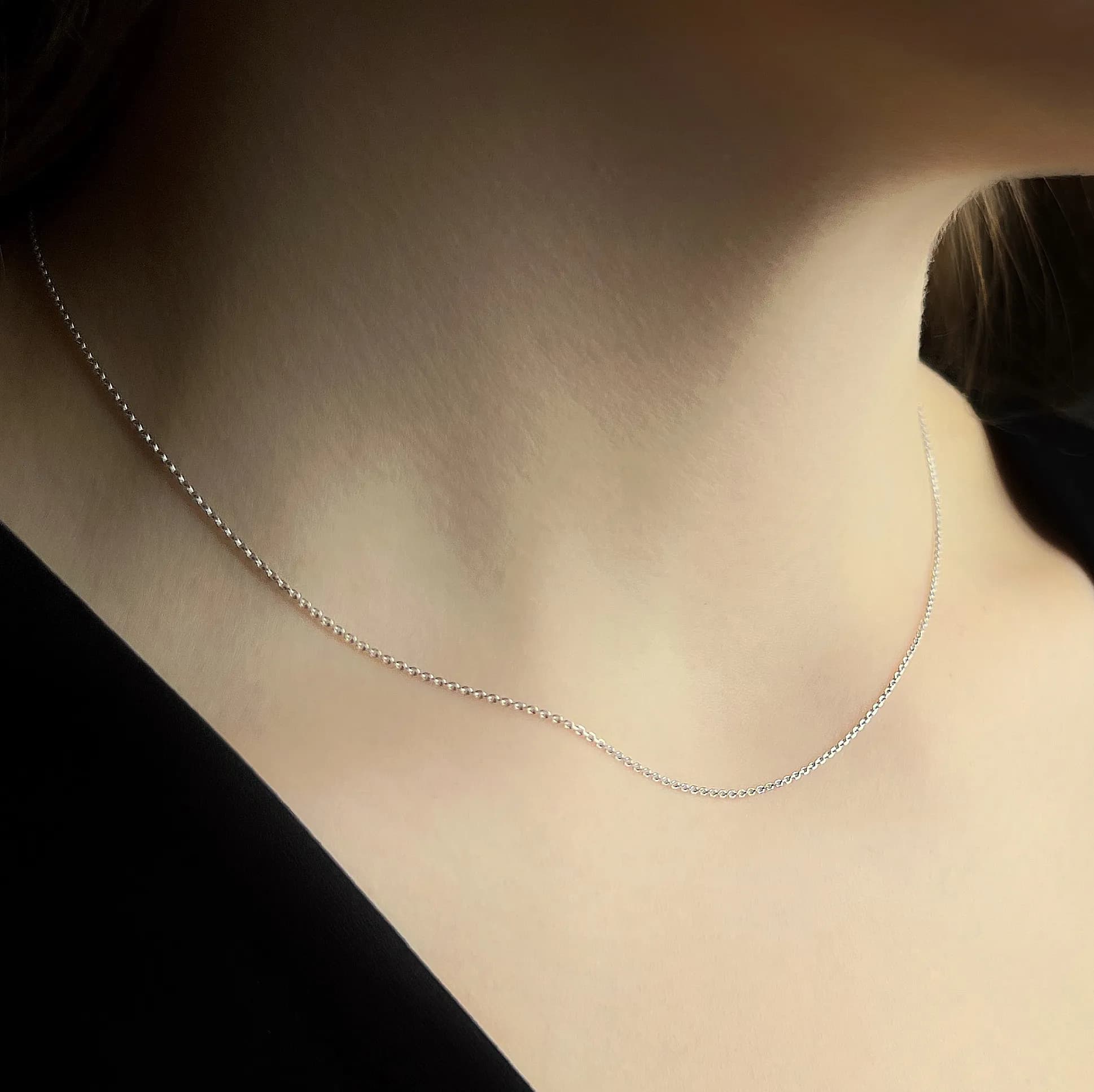 Ланцюжок з білого золота плетіння якір CABD-30X3(W) (50)