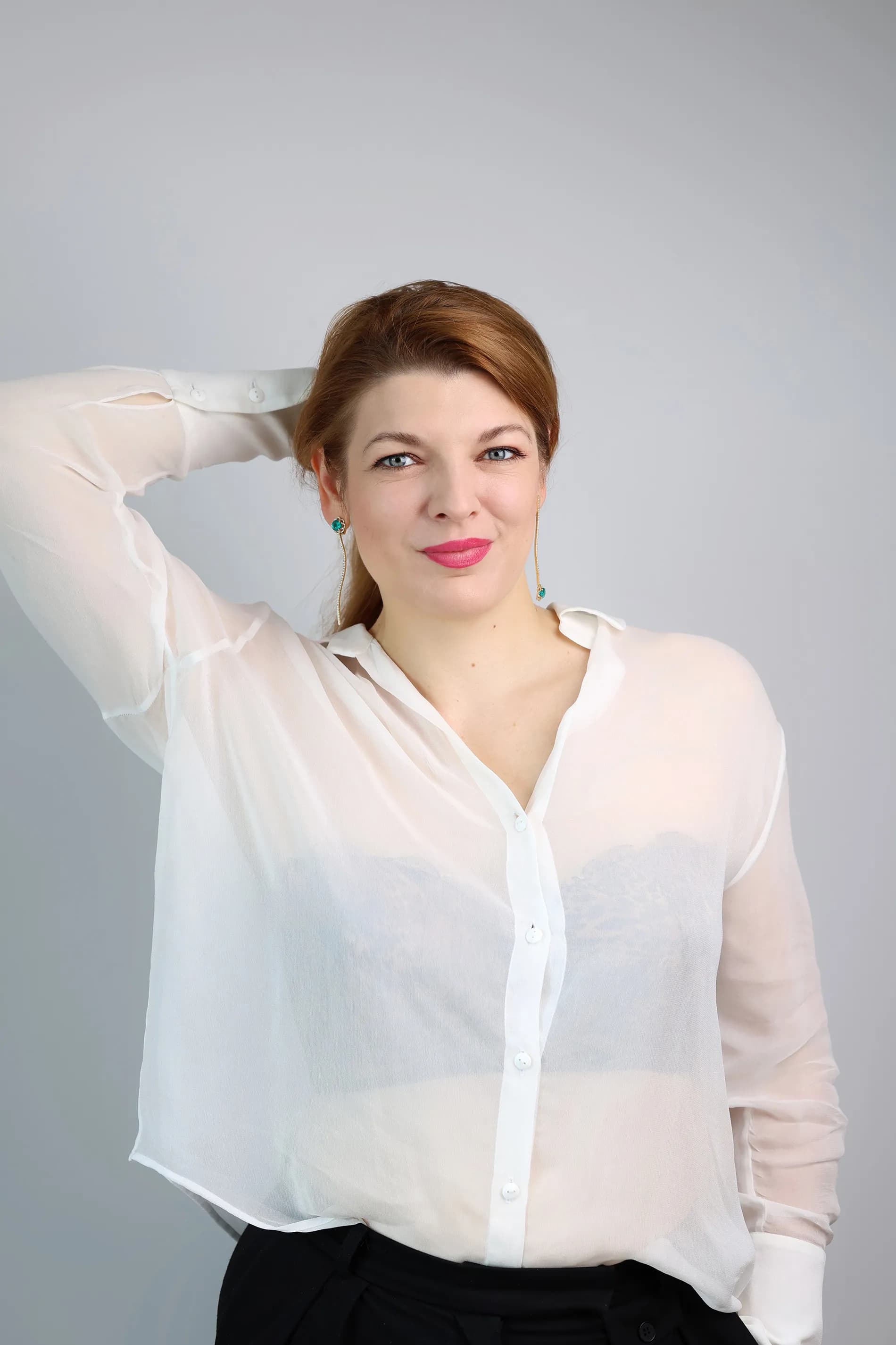 Сережки з параїба турмалін з жовтого золота "Sacred flowers" E42 paraib