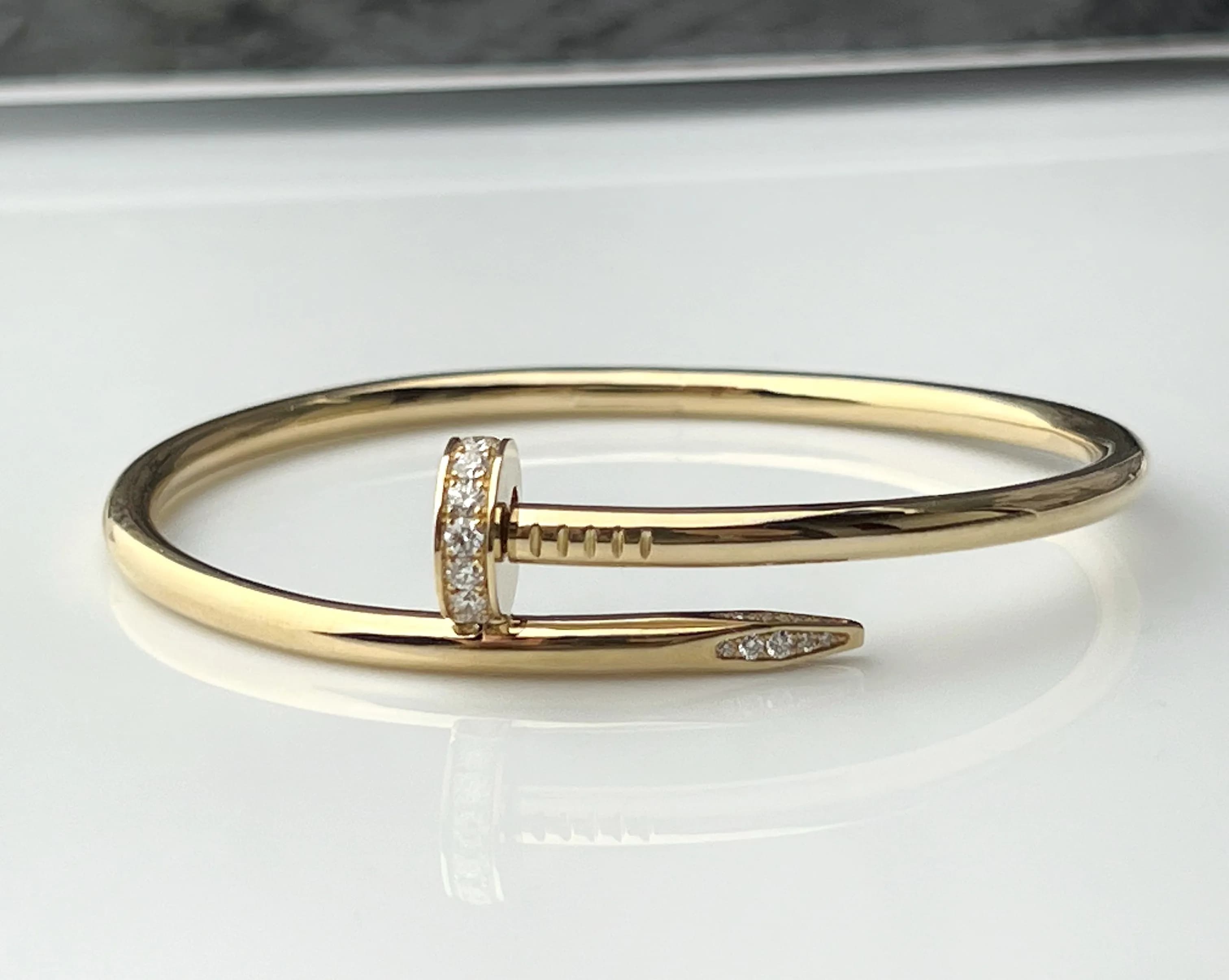 Браслет з діамантами "Шато" з жовтого золота18k