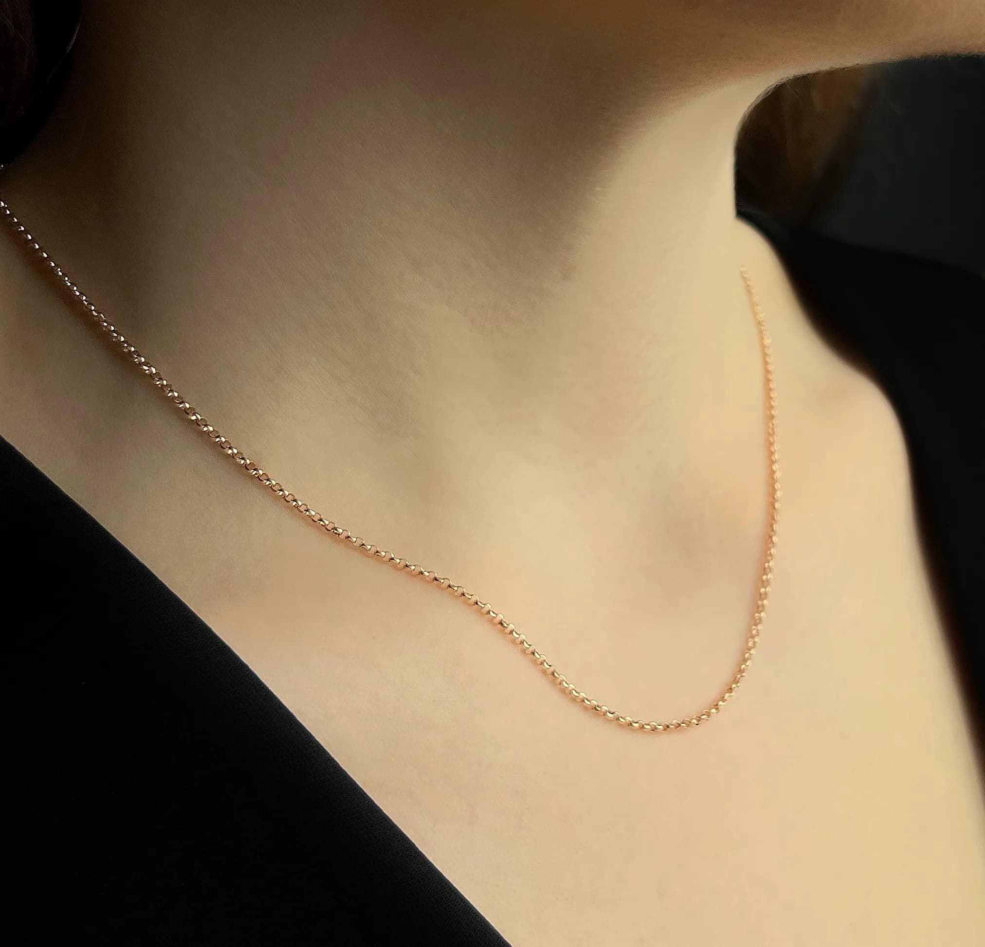 Ланцюжок з червоного золота плетіння шопард DOCD-55X1 (40)