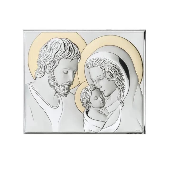 Ікона Свята родина з золотистим ореолом 81340 4LORO (26х21,5)