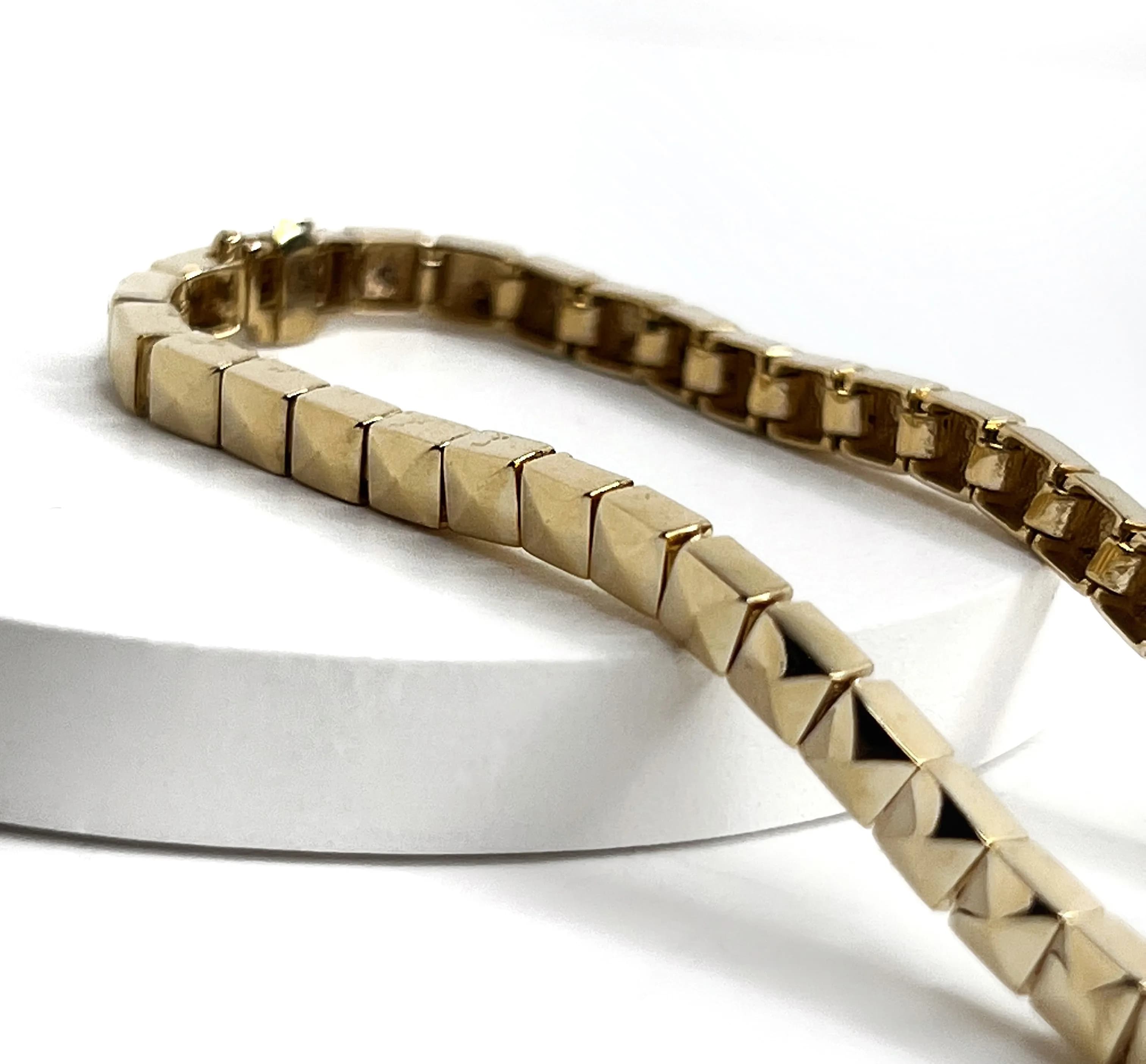 Браслет "Шоколад" з жовтого золота 402-0103