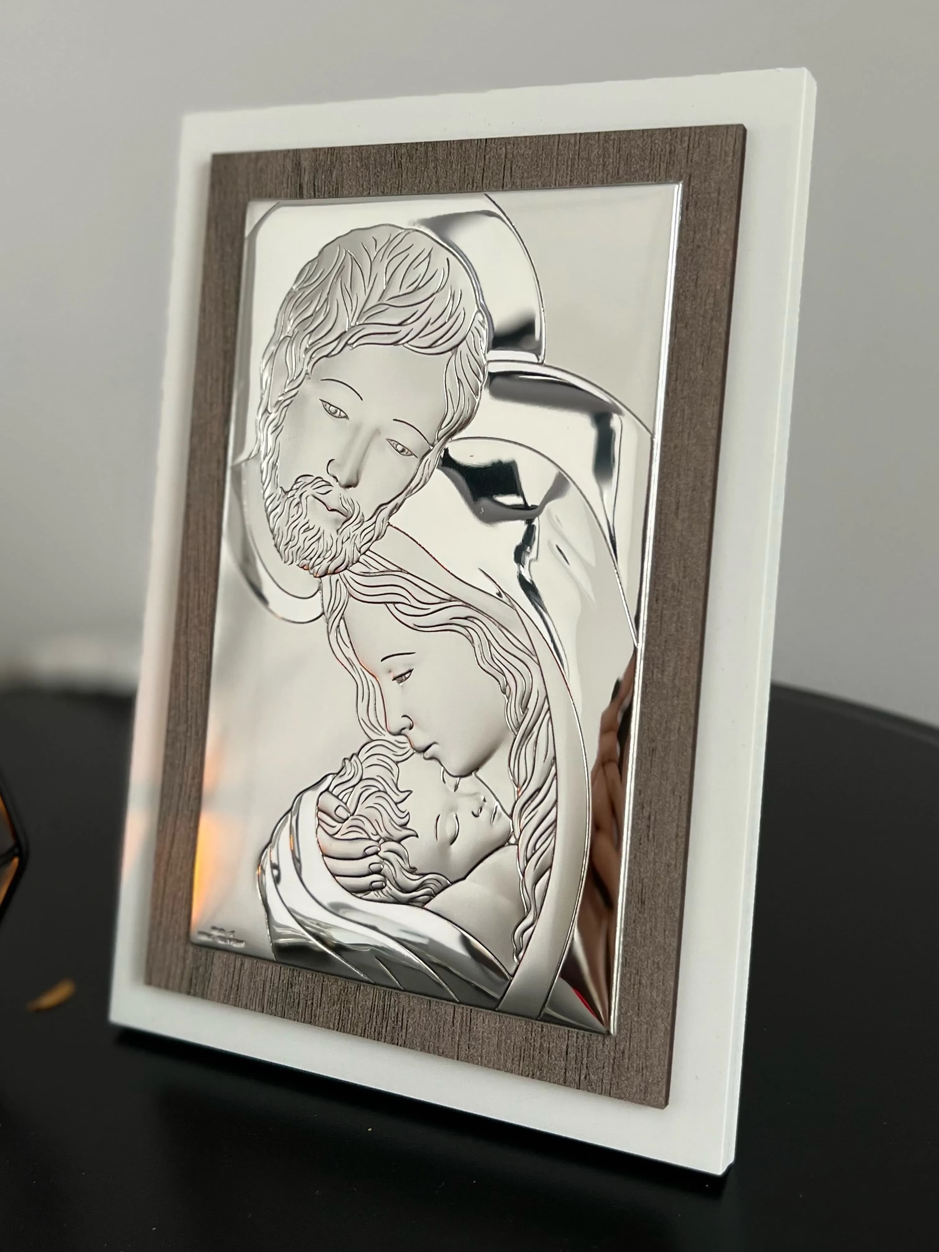 Ікона срібна Свята Родина 13х19см L240 3 (13x19)