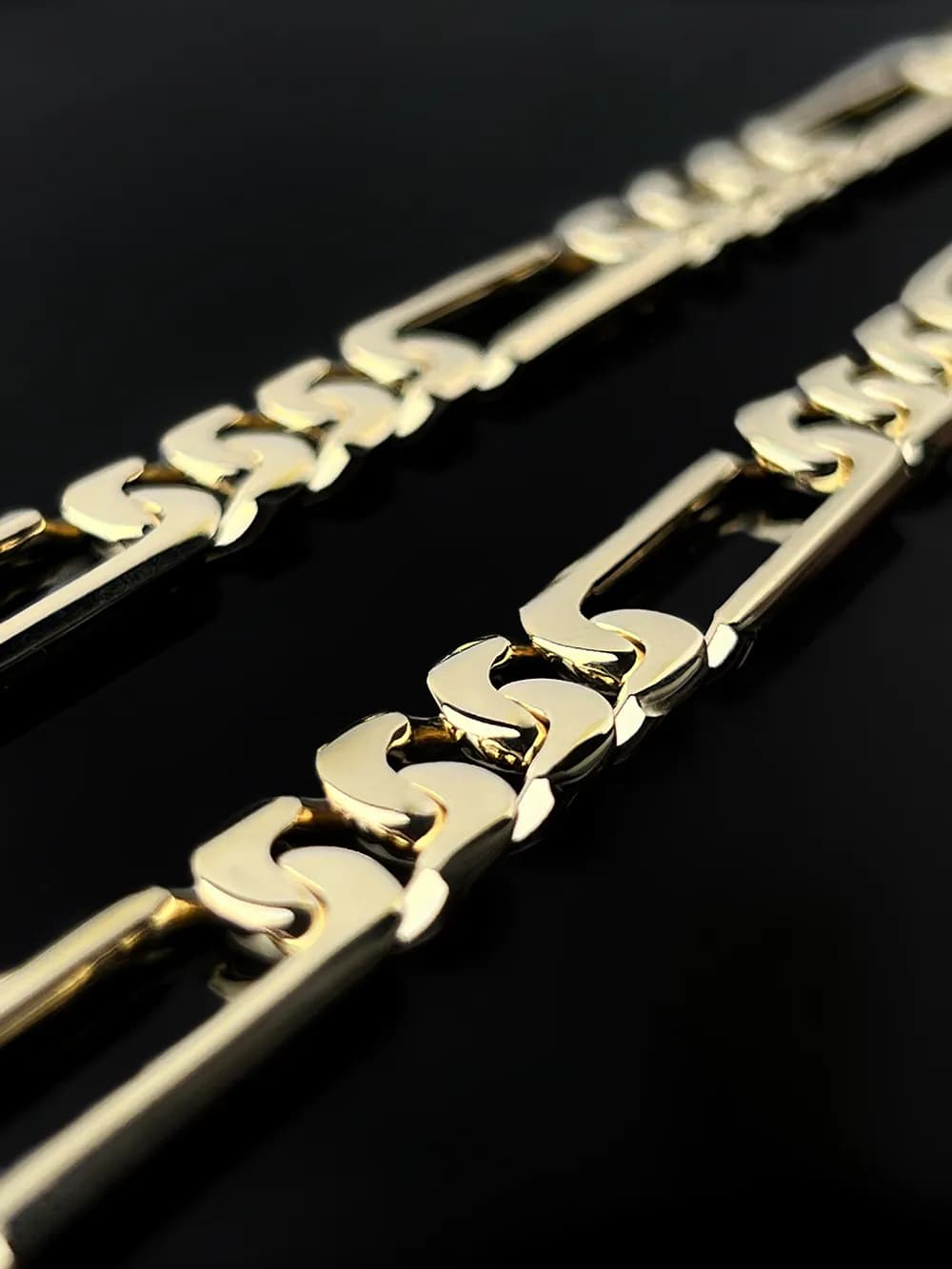 Ланцюжок  Figaro з жовтого золота (65)