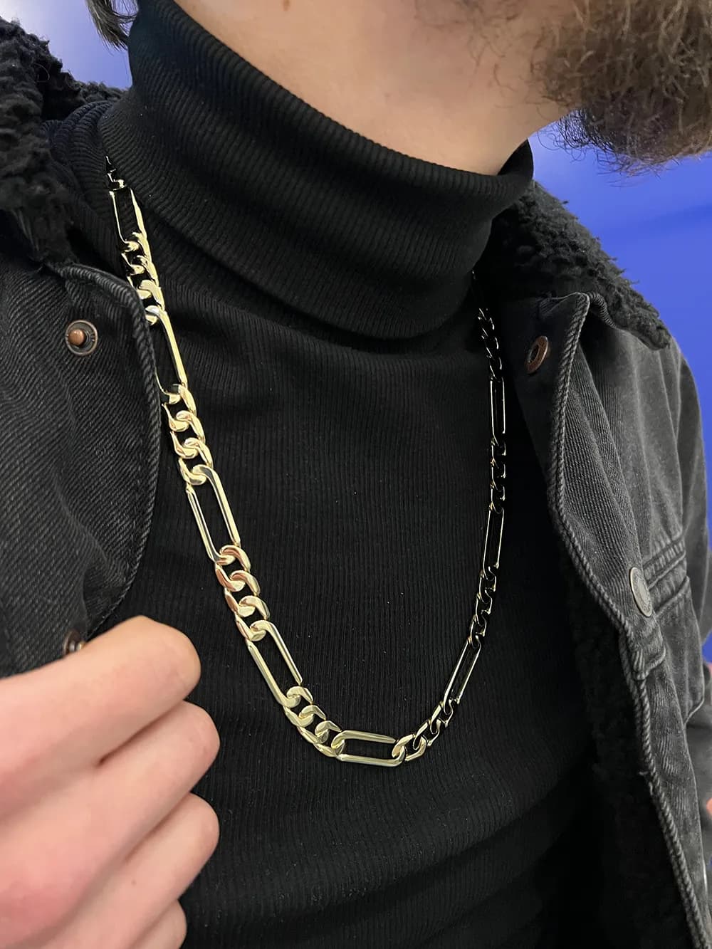 Ланцюжок  Figaro з жовтого золота (65)