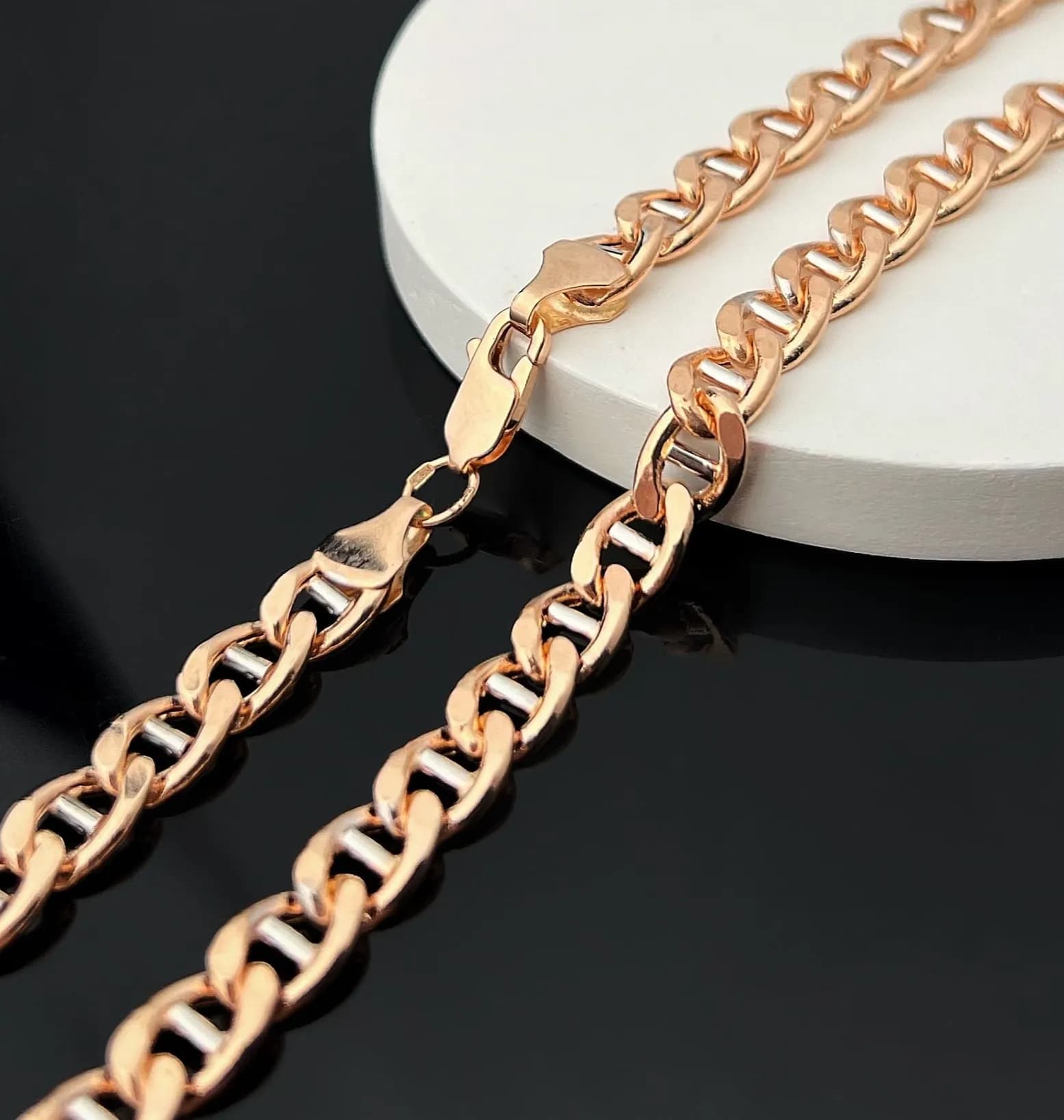 Ланцюжок "Marina" з комбінованого золота HGMAR5-160X