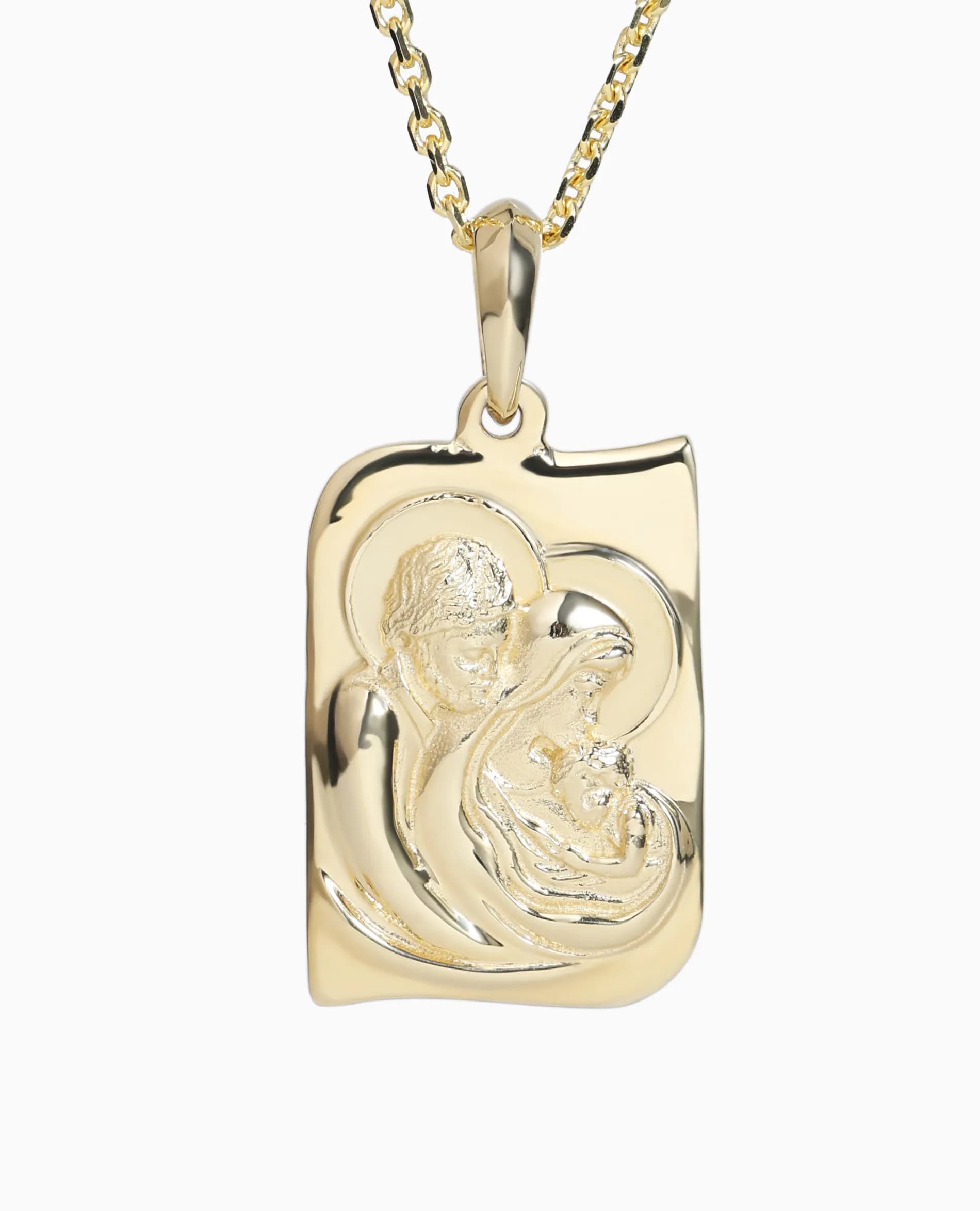 Медальйон Святого сімейтва з жовтого золота D P40-2644