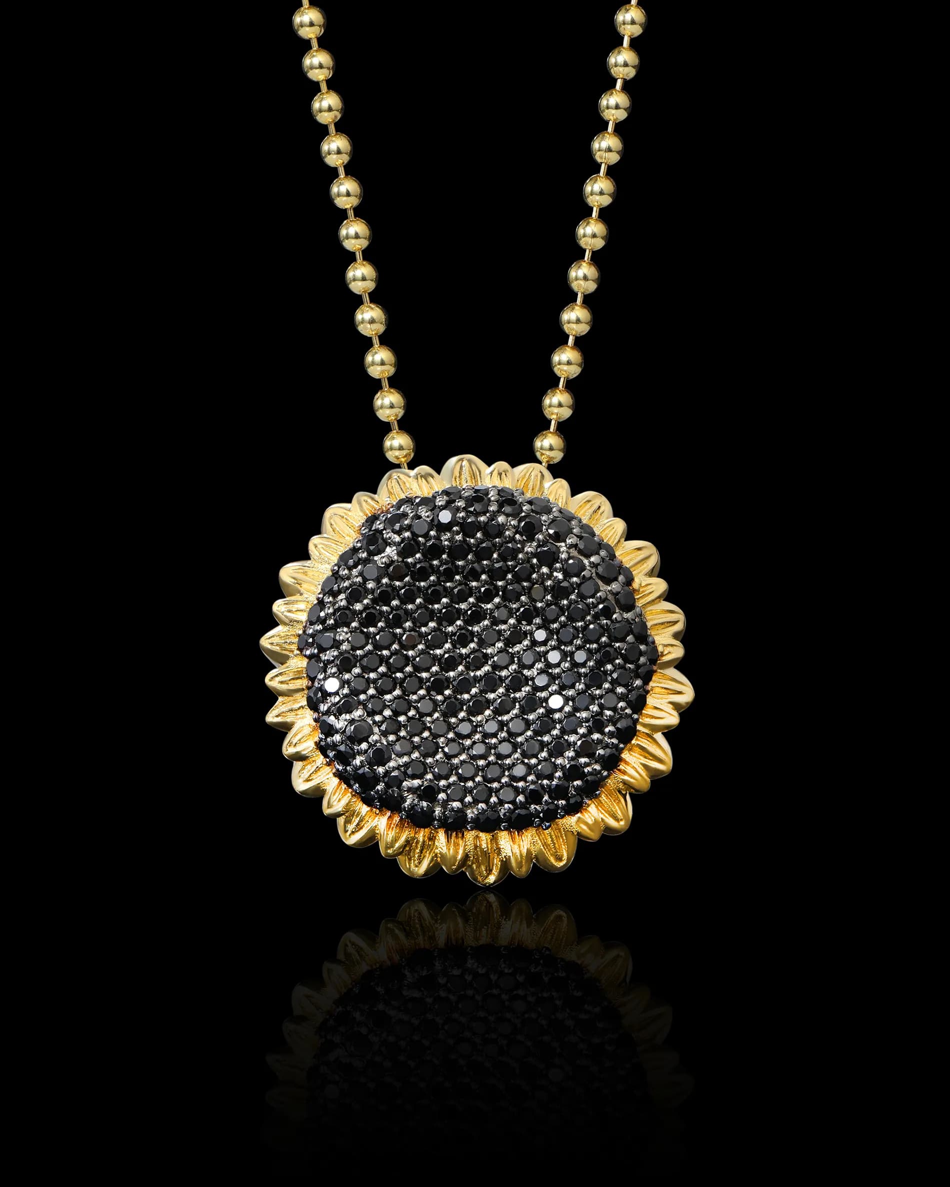 Підвіска-брошка Сонях з жовтого золота