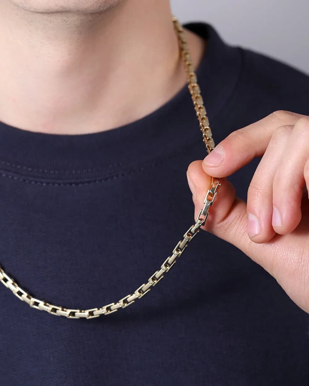 Ланцюжок з жовтого золота Anchor Box Ch4 "S"