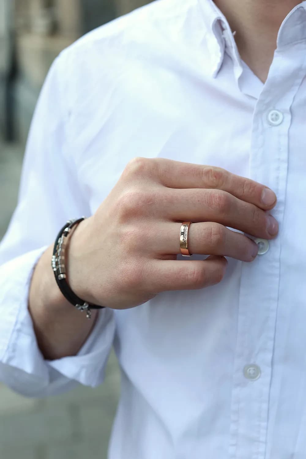 Пара обручок Дерево життя з червоного золота D R 100-0165 (18)