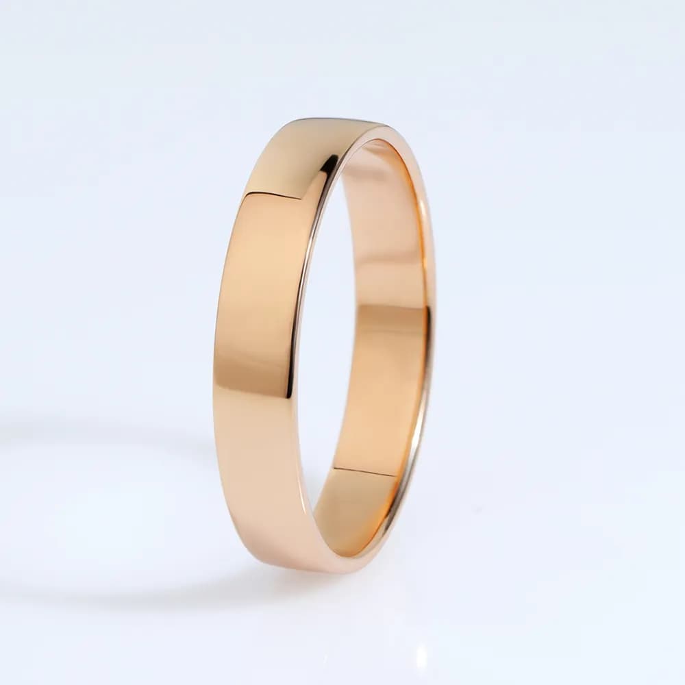 Обручка американка з червоного золота 3 мм 100-0830 (17)