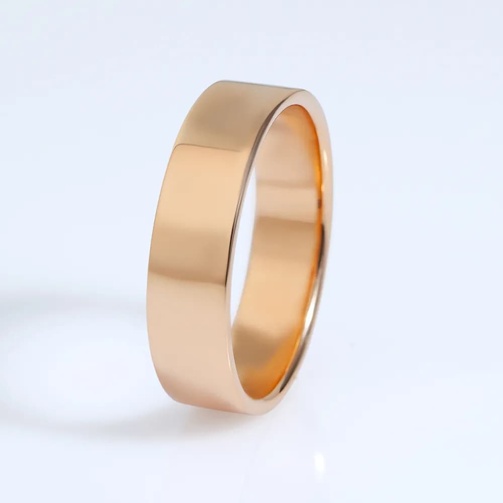 Обручка американка з червоного золота 5 мм 100-0850 (17)