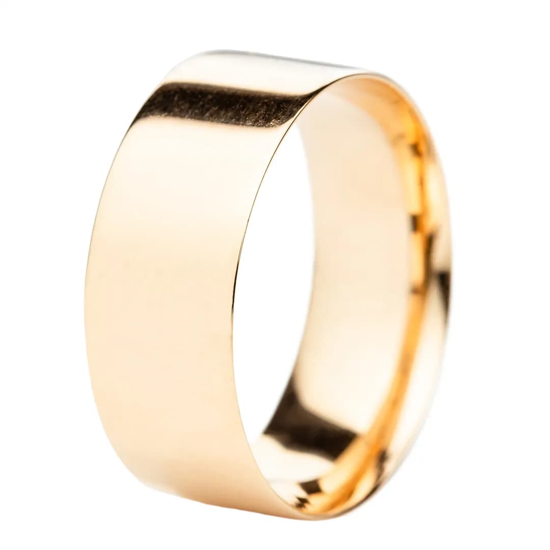 Обручка американка з червоного золота 9 мм 100-0890 (17)