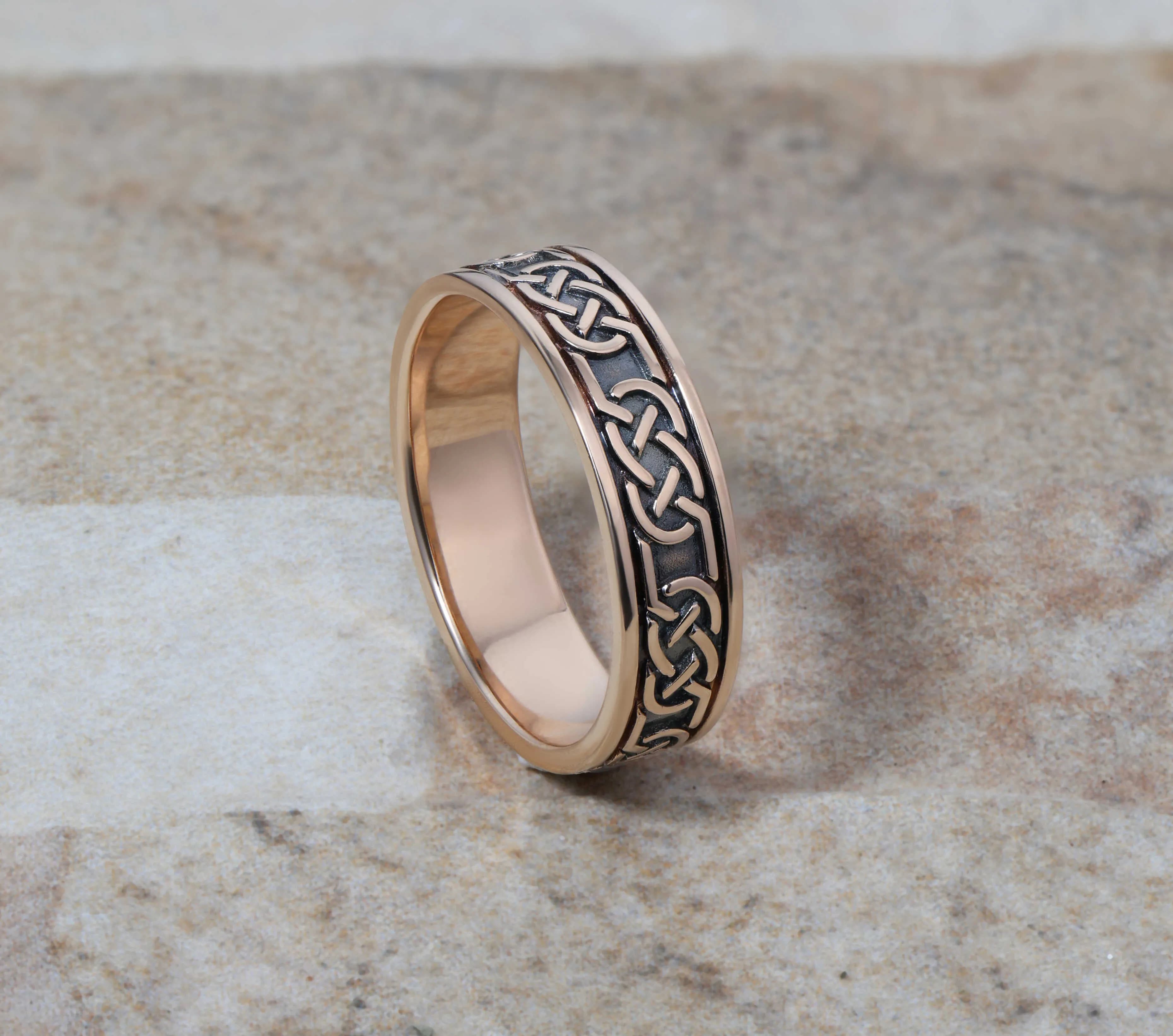 Перстень чоловічий "Магма" з червоного золота 100-0174 MAN (16)