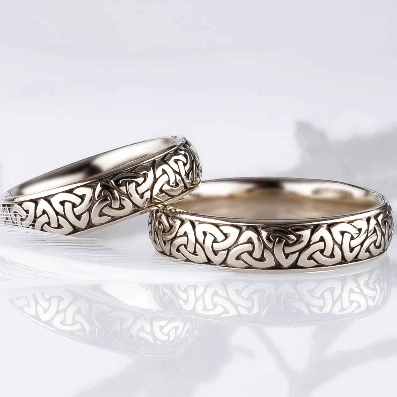 Перстень чоловічий "Авалон" з білого золота 200-0135 MAN (19,5)