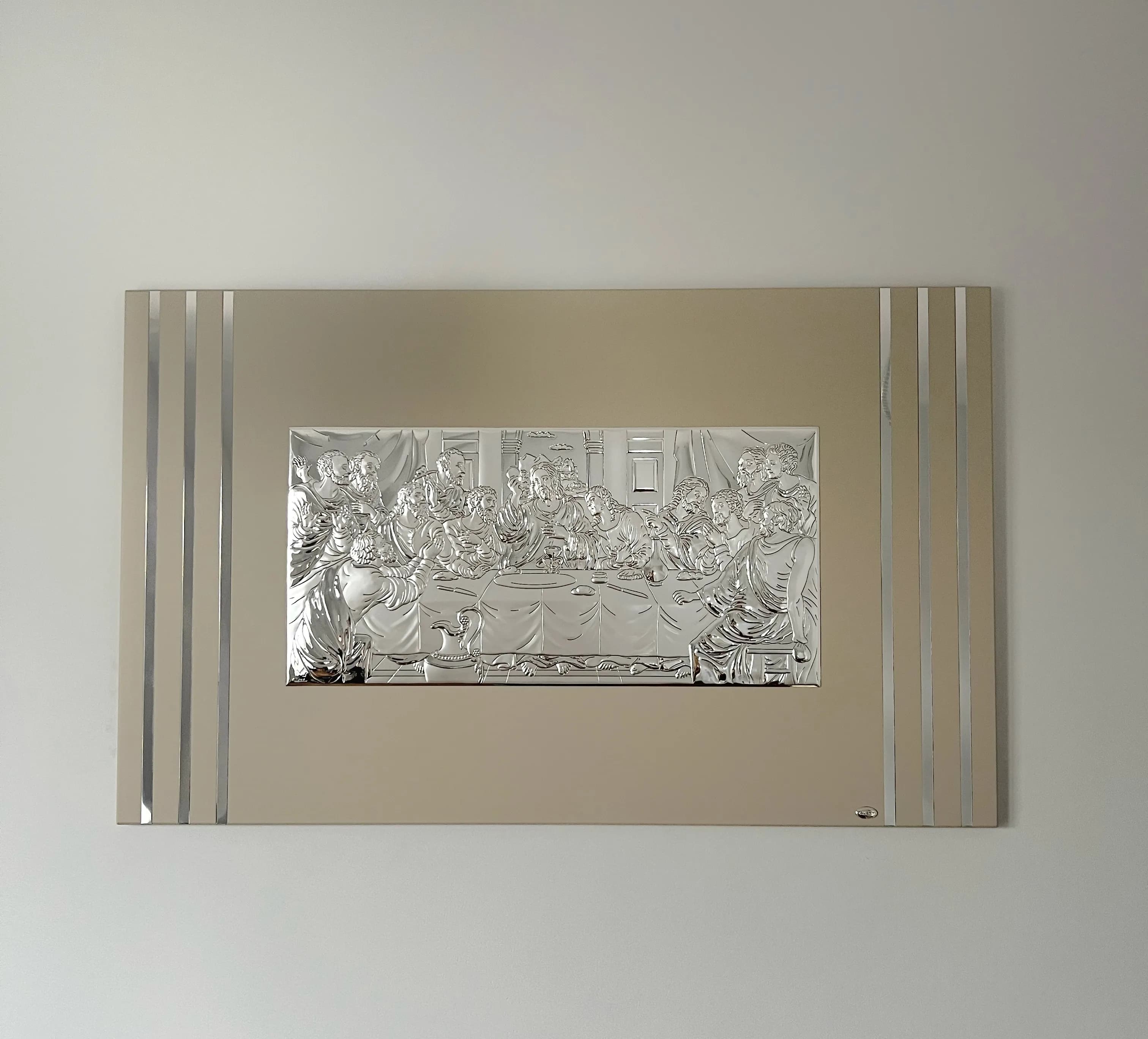 Ікона срібна Тайна Вечеря 18320 3L (82х51)