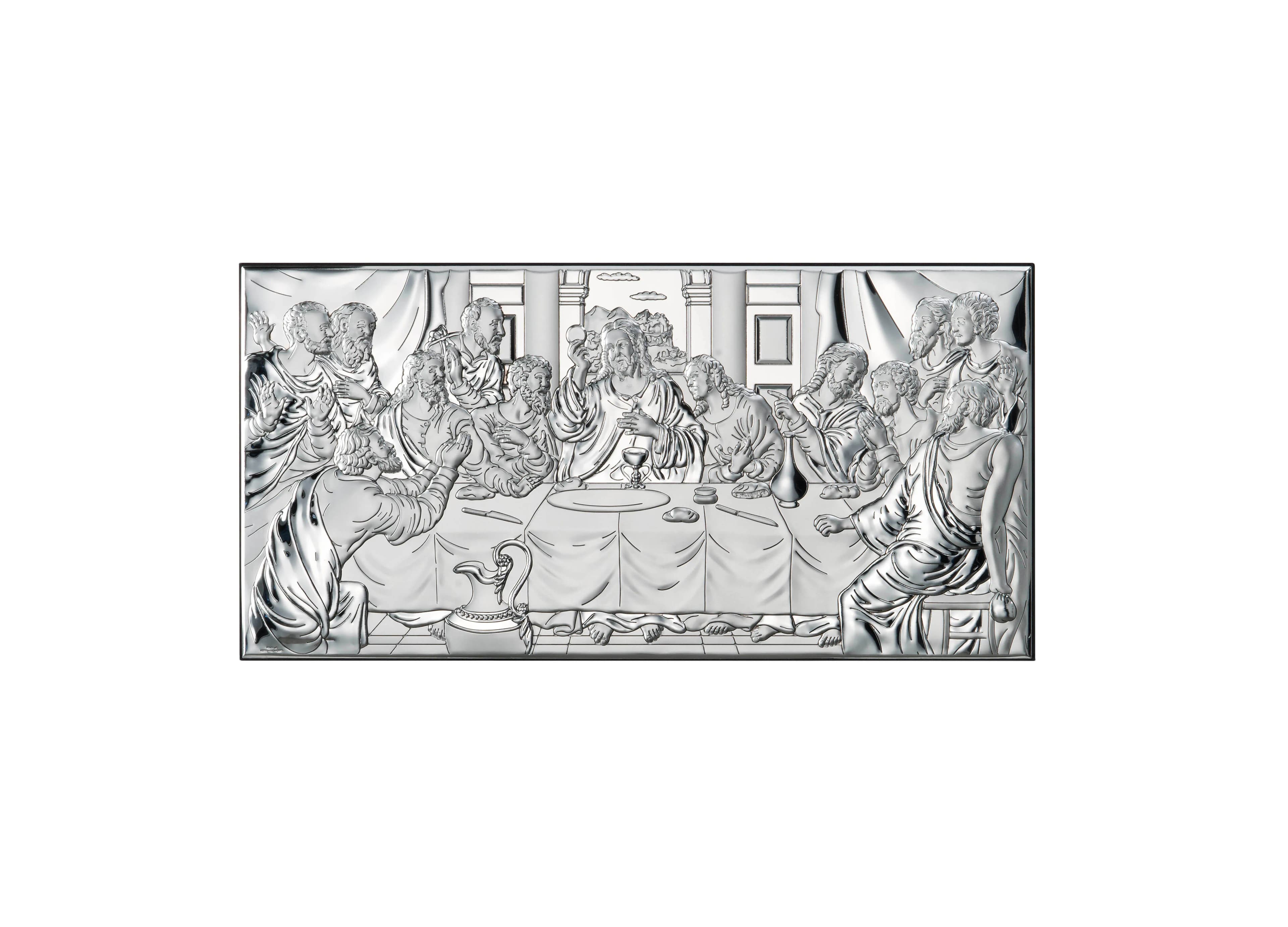 Ікона срібна Тайна Вечеря 81323 6ХL (39х19)