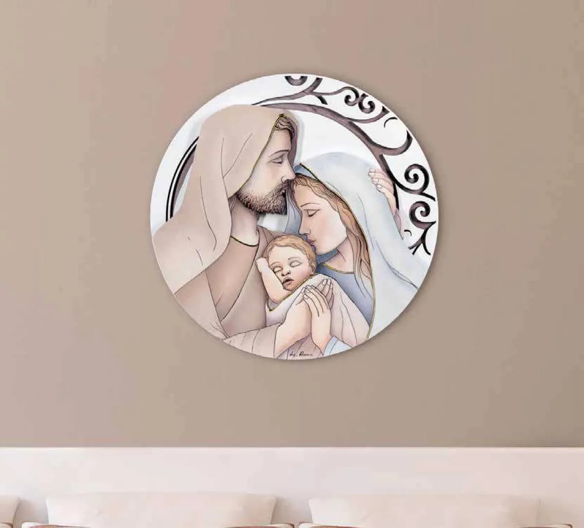 Картина Святе Сімейство круглої форми Ø40 см 051196.0CD