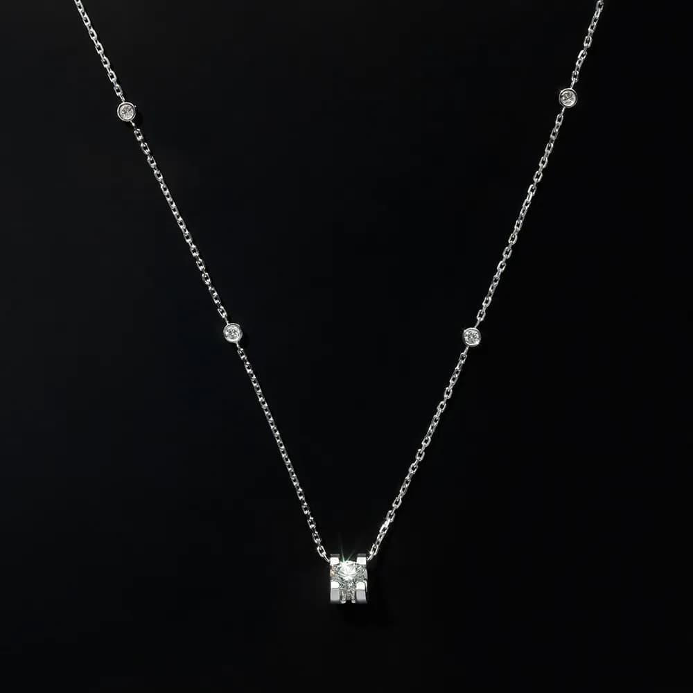 Кольє з діамантами з білого золота П'янке Мартіні N22