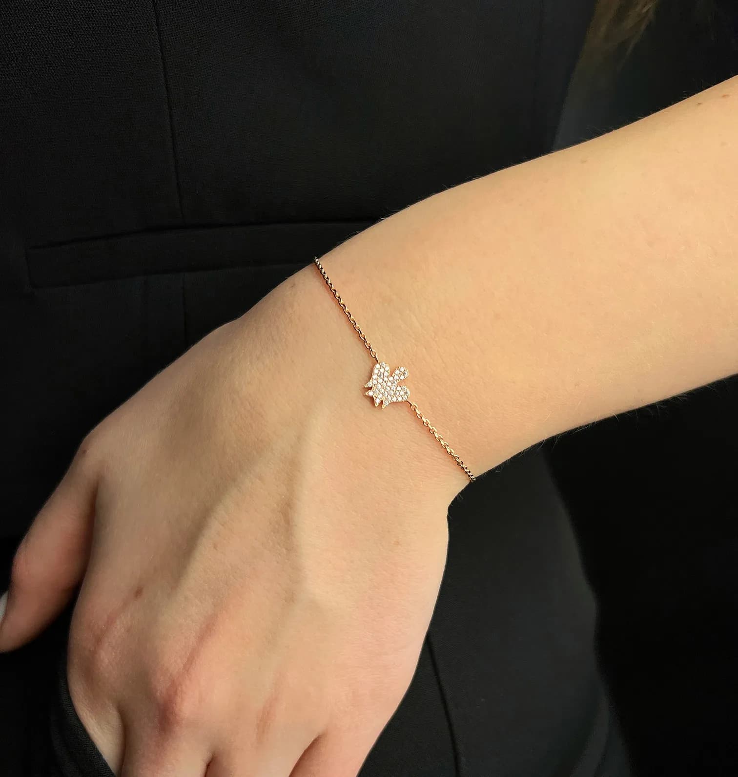 Браслет "Angels" з червоного золота DB16 0.1