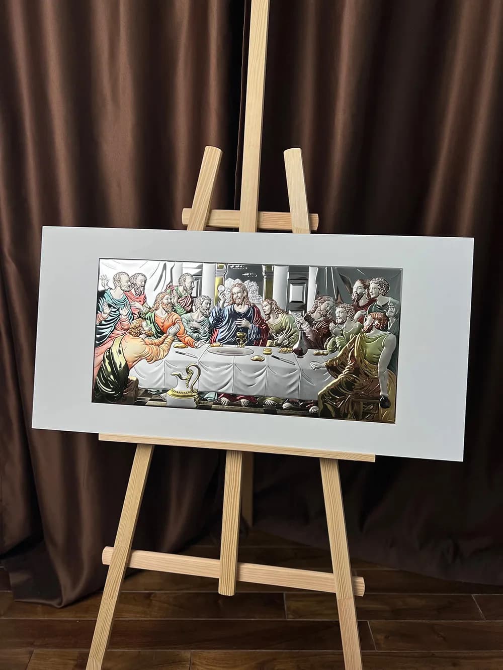 Ікона тайна вечеря 92х45 см на білому фоні  UKR 81323 8LCOL