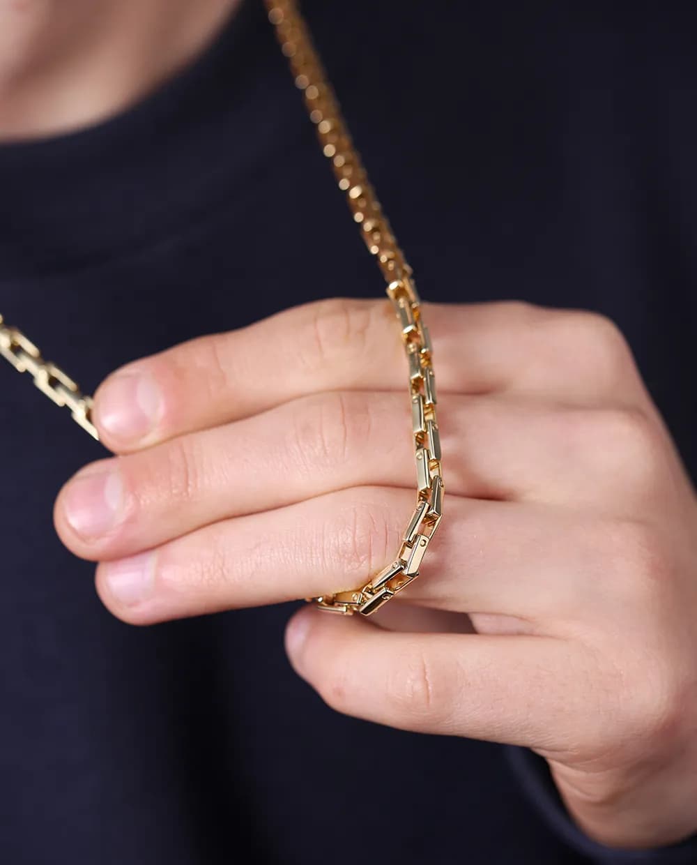 Ланцюжок з жовтого золота Anchor Box Ch4 "S"