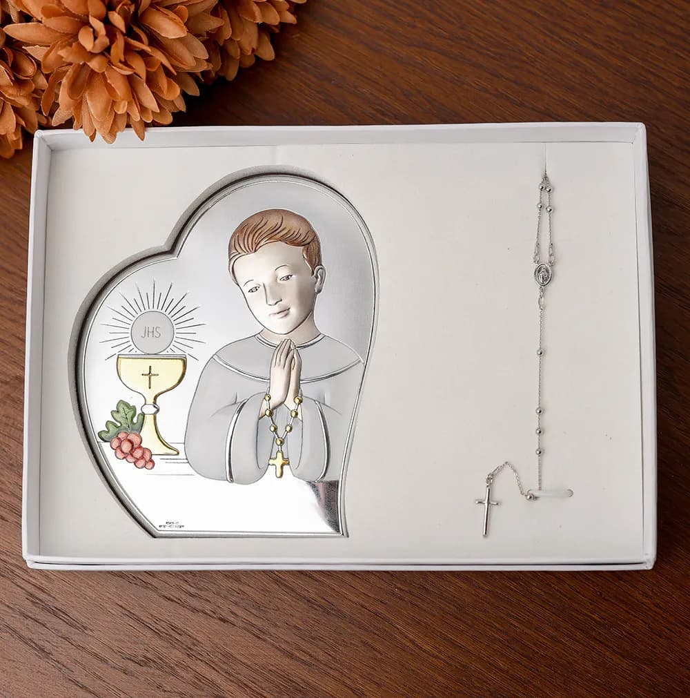 Набір до першого причастя для хлопчика ікона вервиця 81093r 03.col N