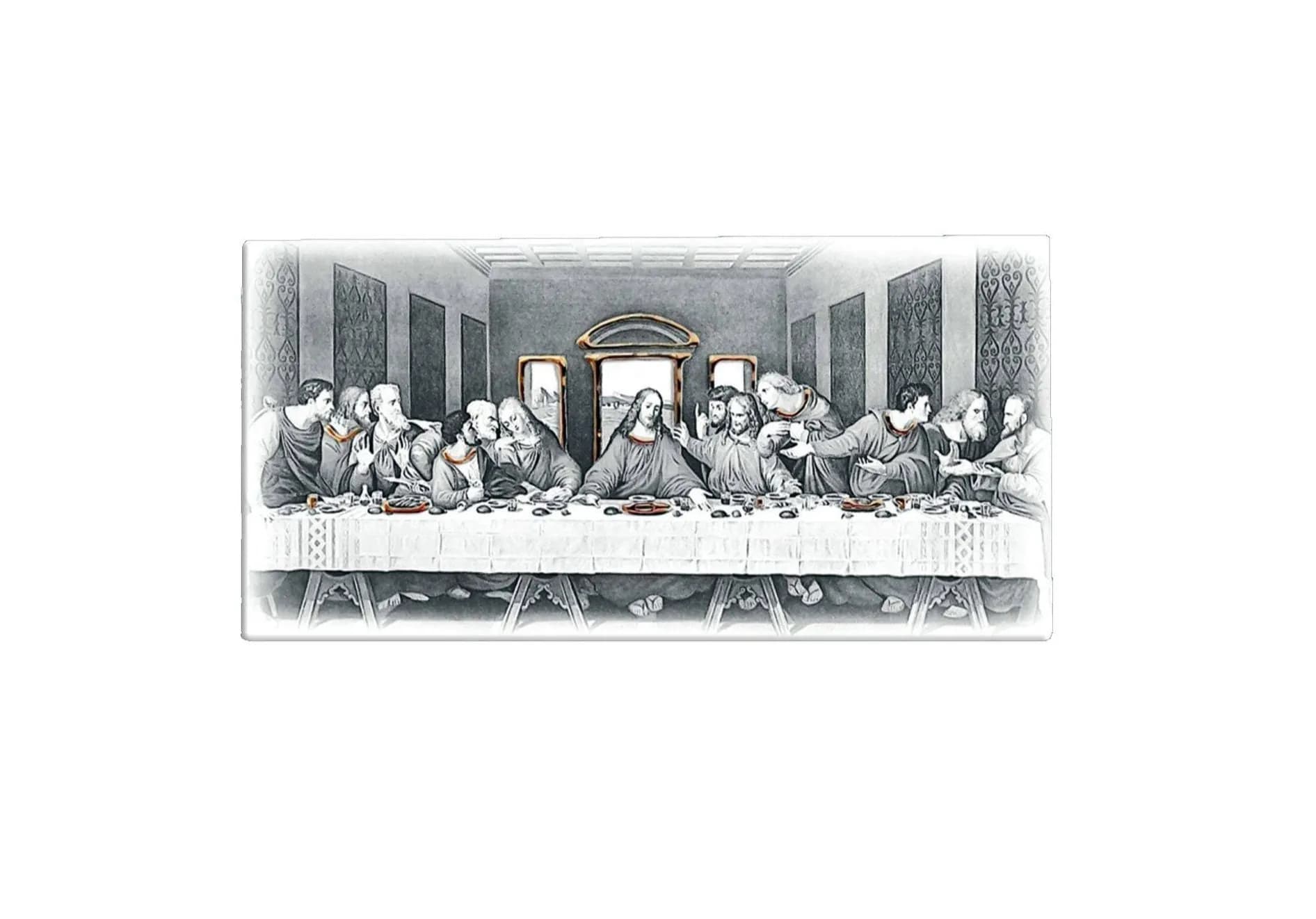 Картина Тайна Вечеря чорно-біла 115х57 см 07153.545 (115x57)