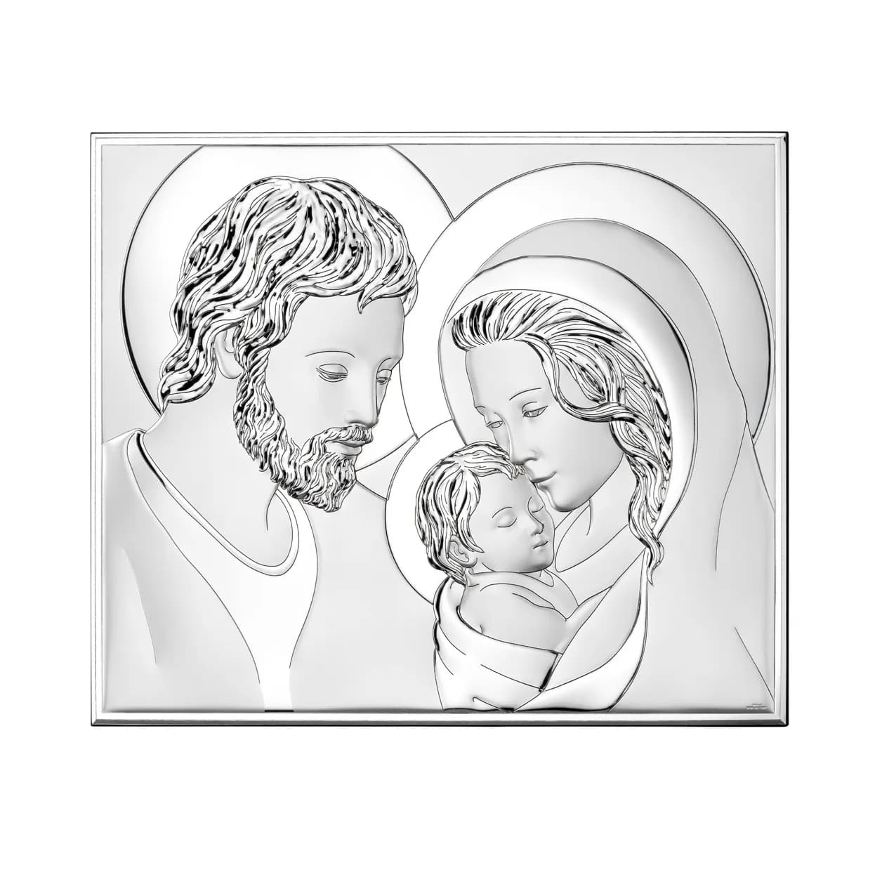 Ікона срібна Свята Родина 32х26см 81340.5L (32x26)